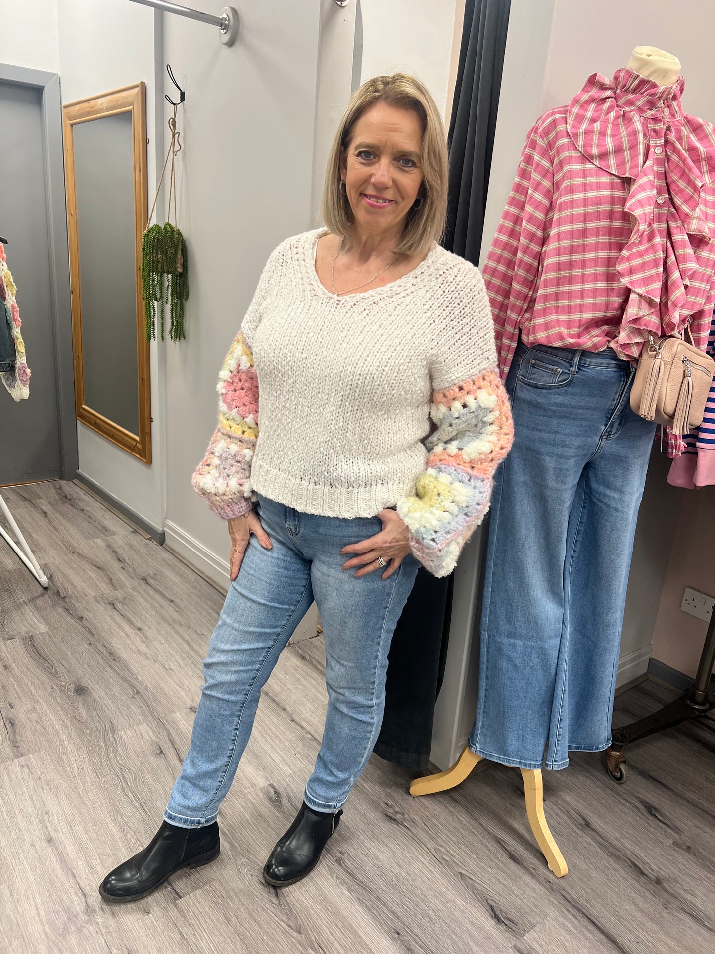 Crochet Sleeve Knit