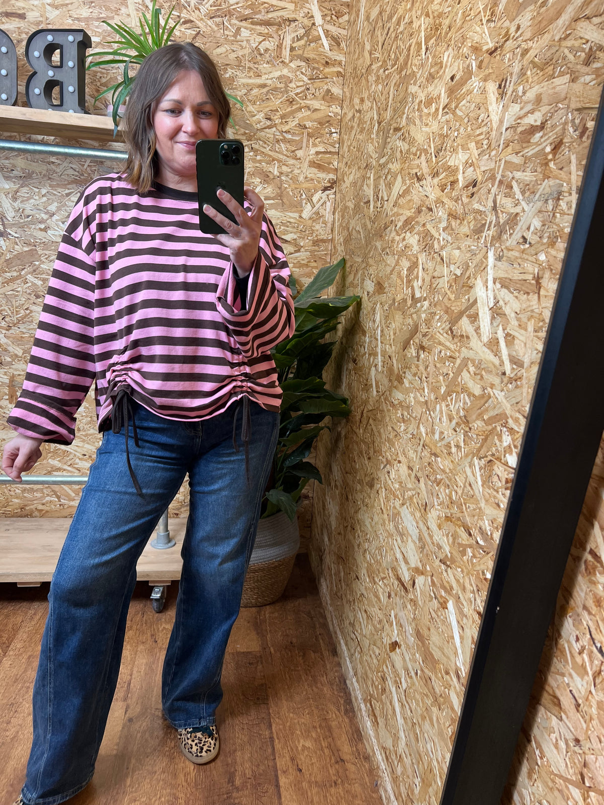 Ruched Front Sweatshirt