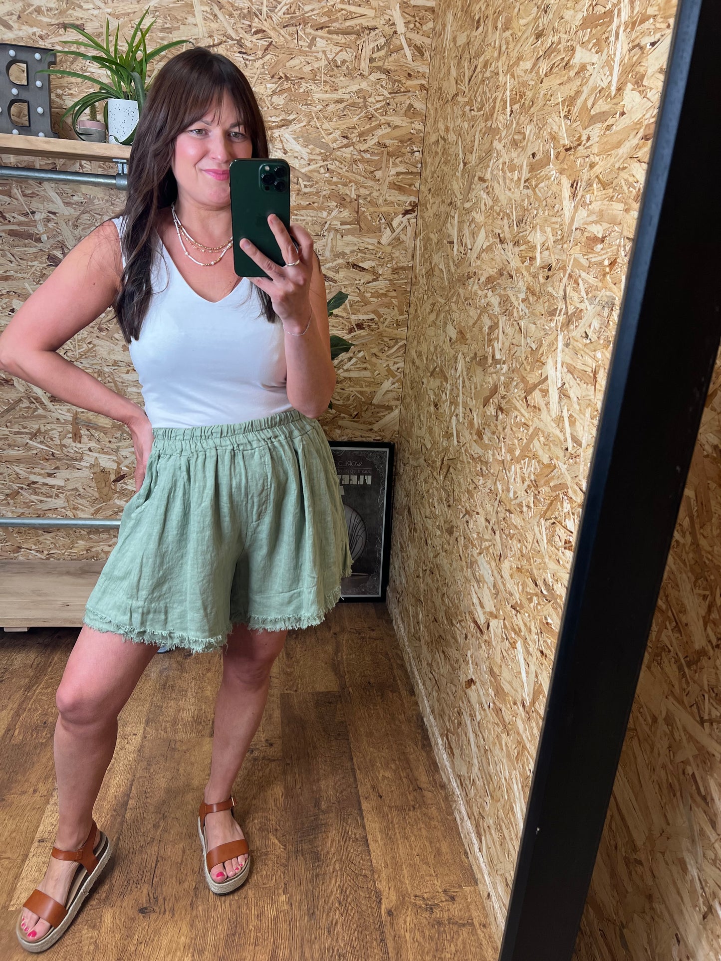 Athena Linen Shorts