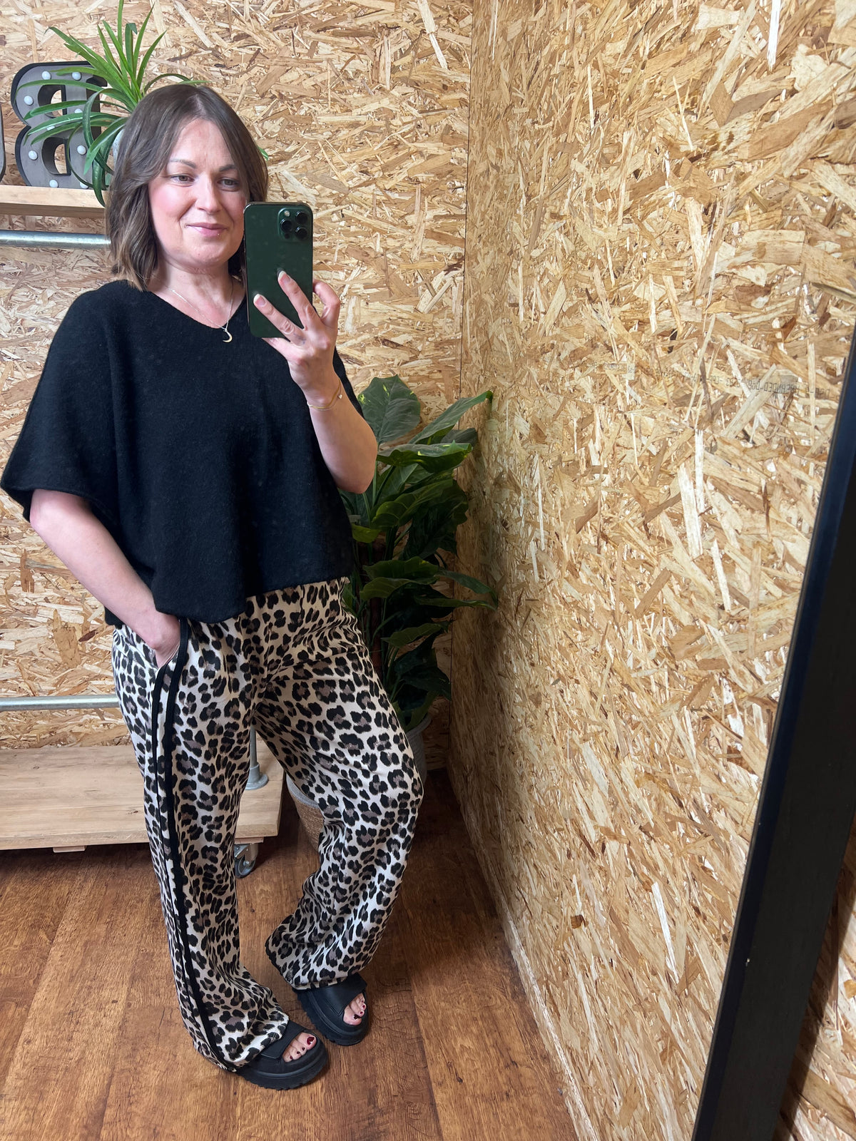 Stripe Leopard Joggers