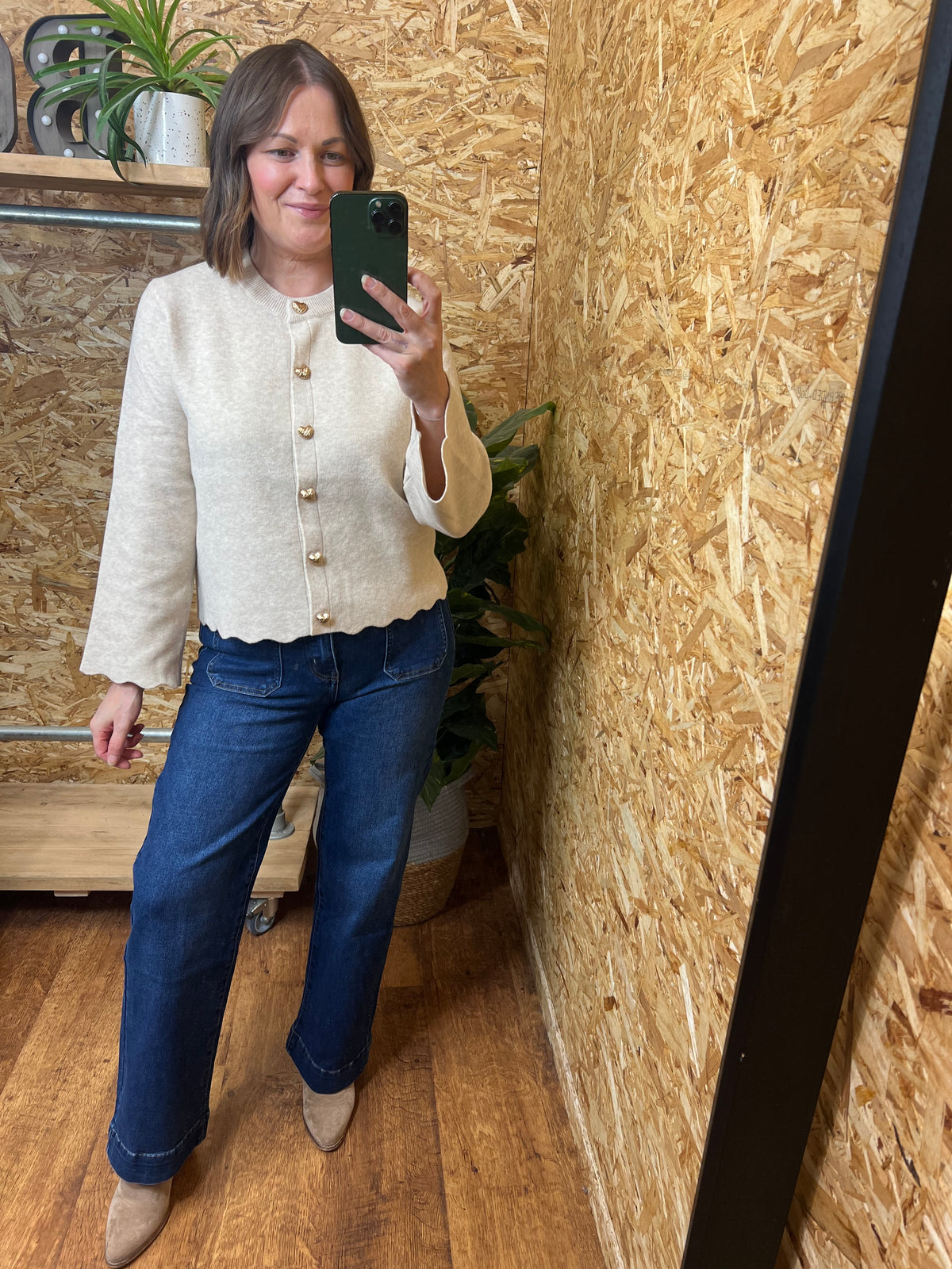 Button Heart Cardigan