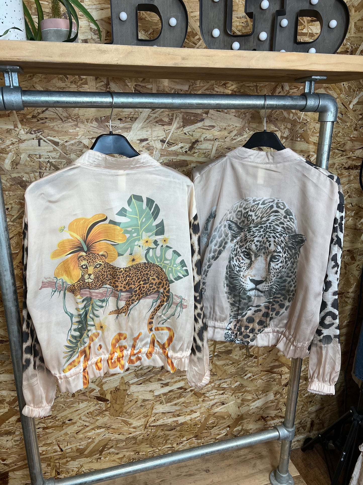 Leopard Print Bomber Jacket