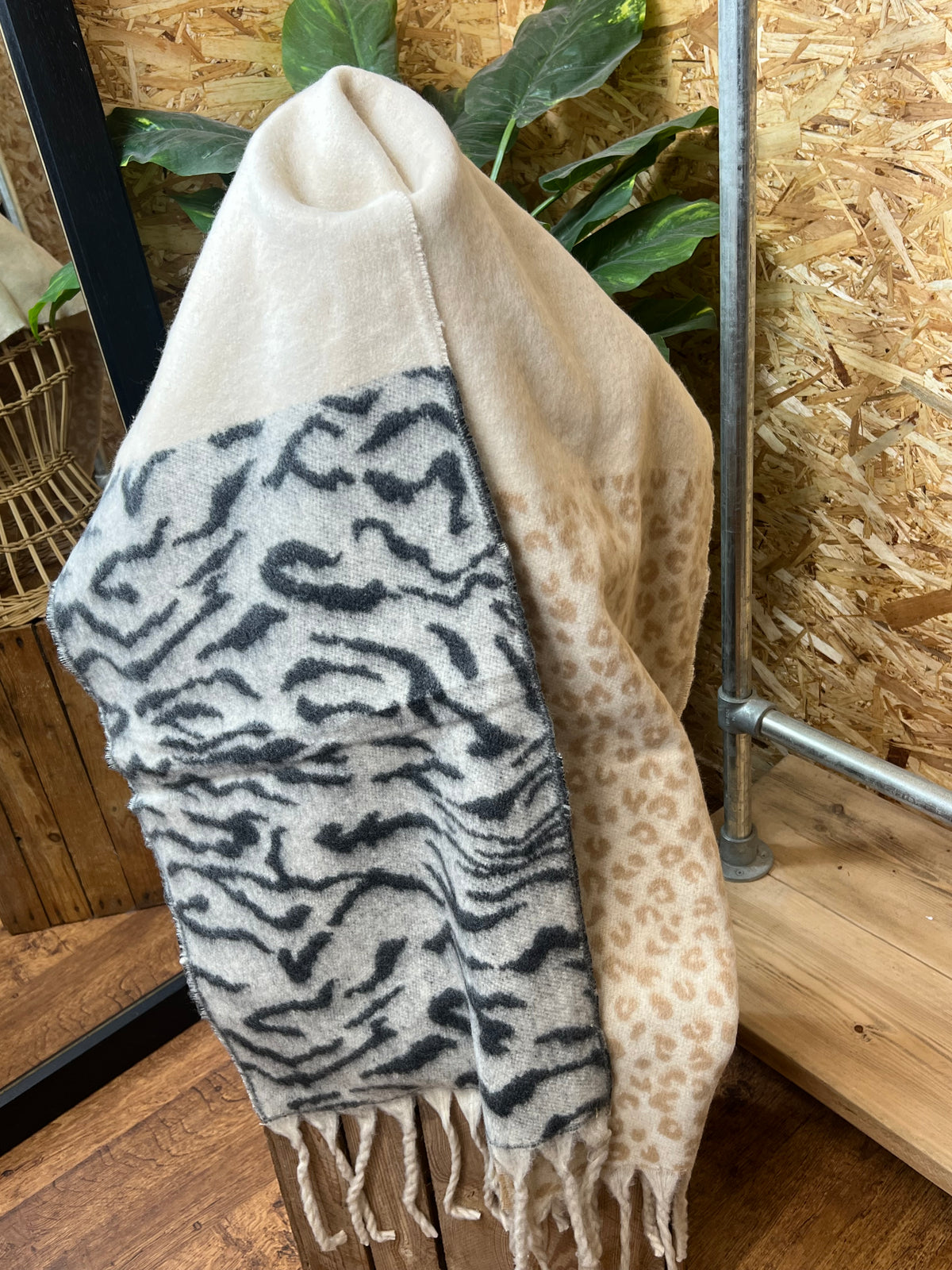 Chunky Animal Print Scarf