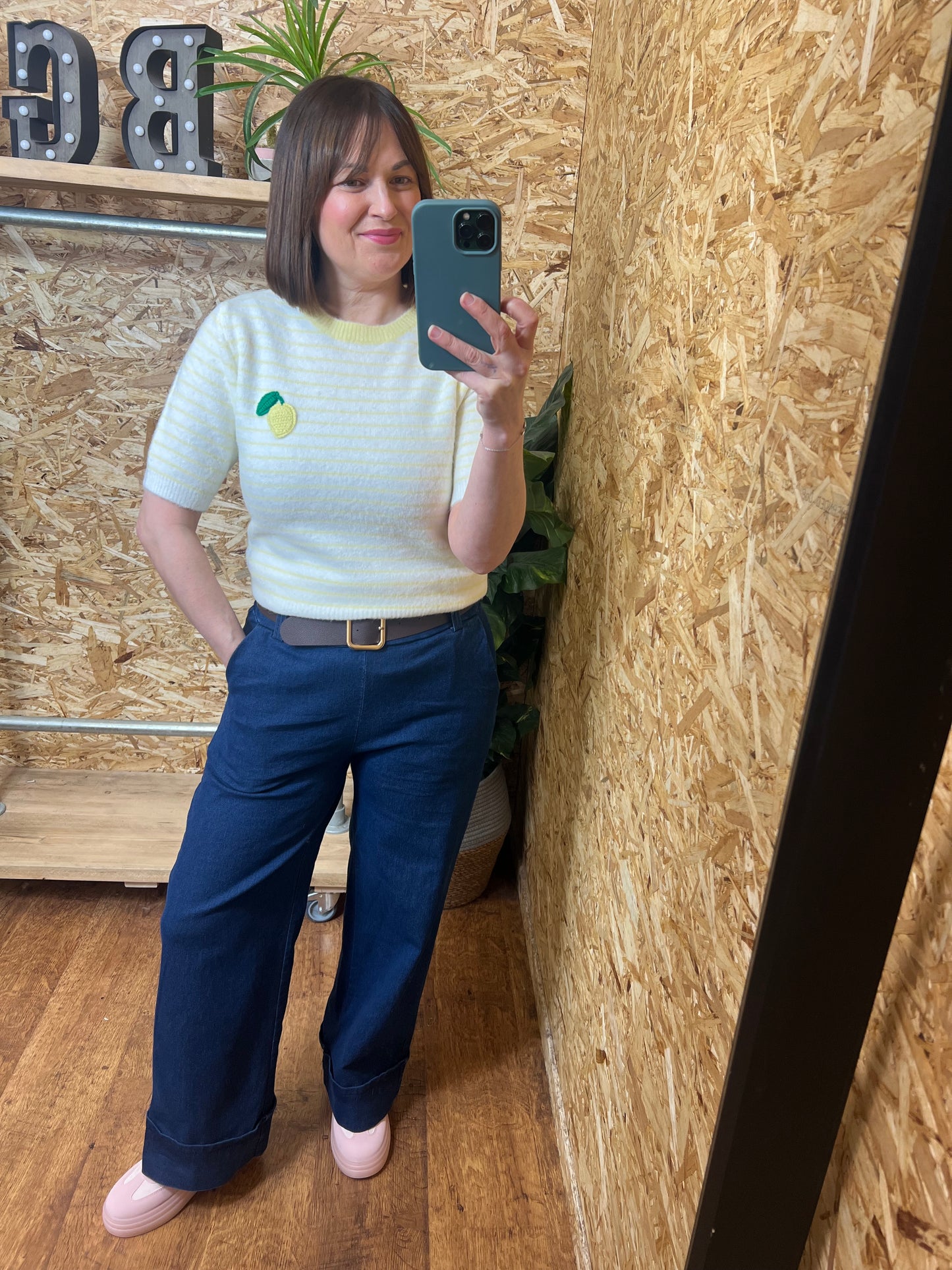 Lemon Stripe Knit
