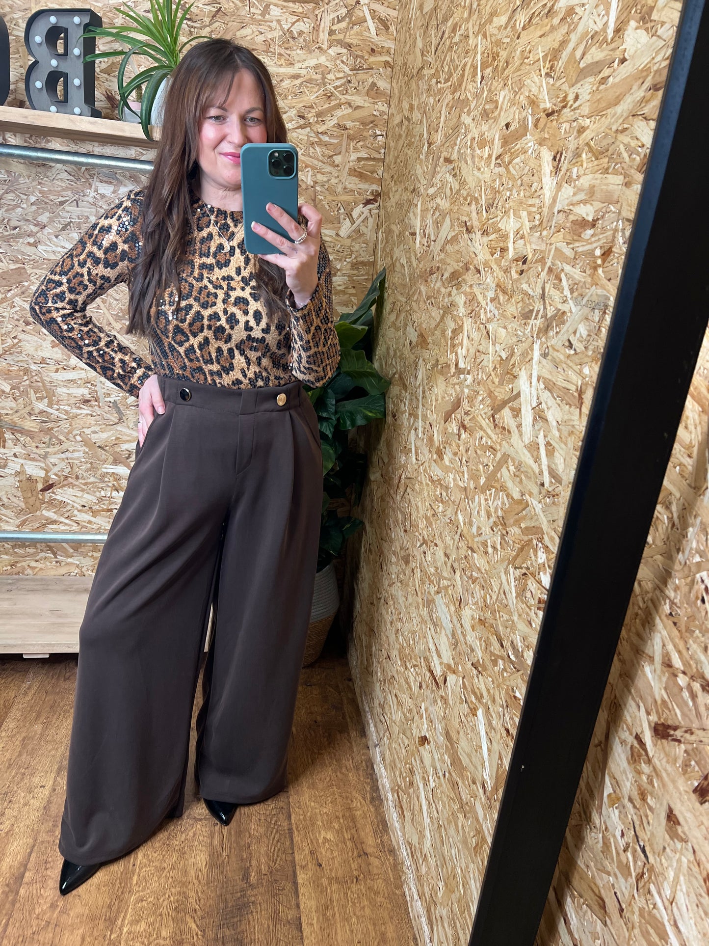 Gold Button Trousers