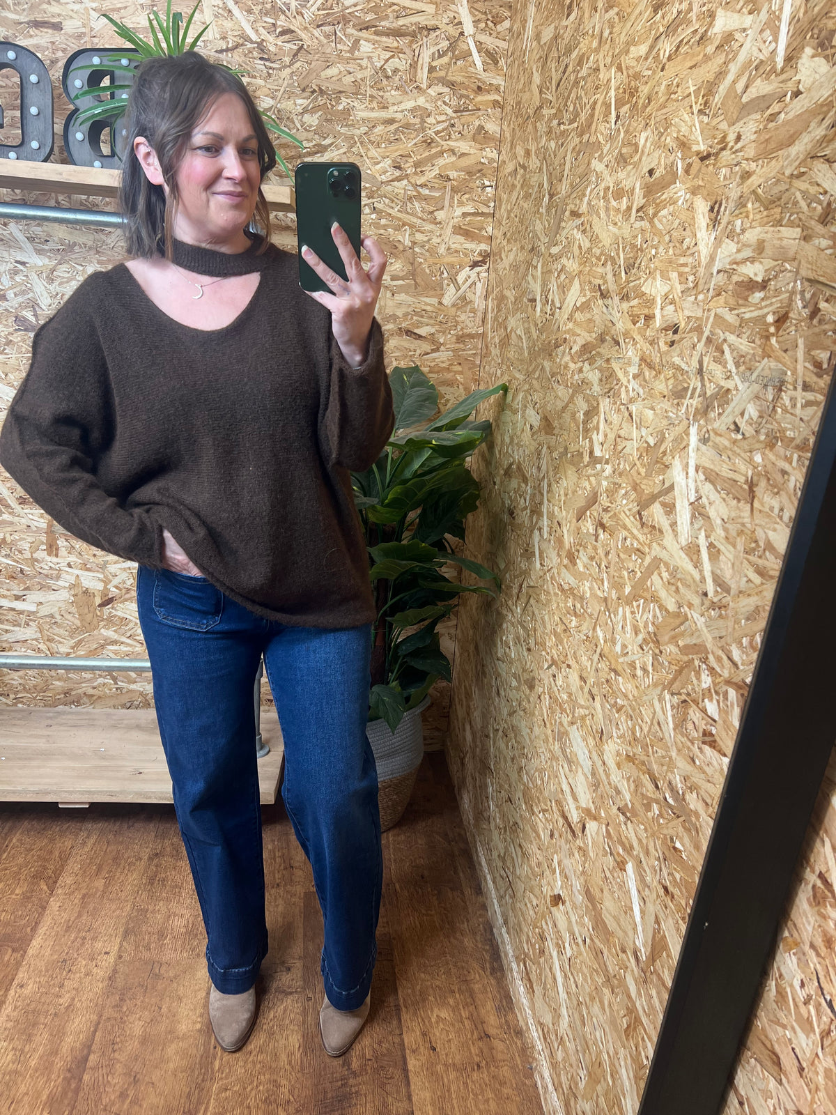 Slash Neck Knit