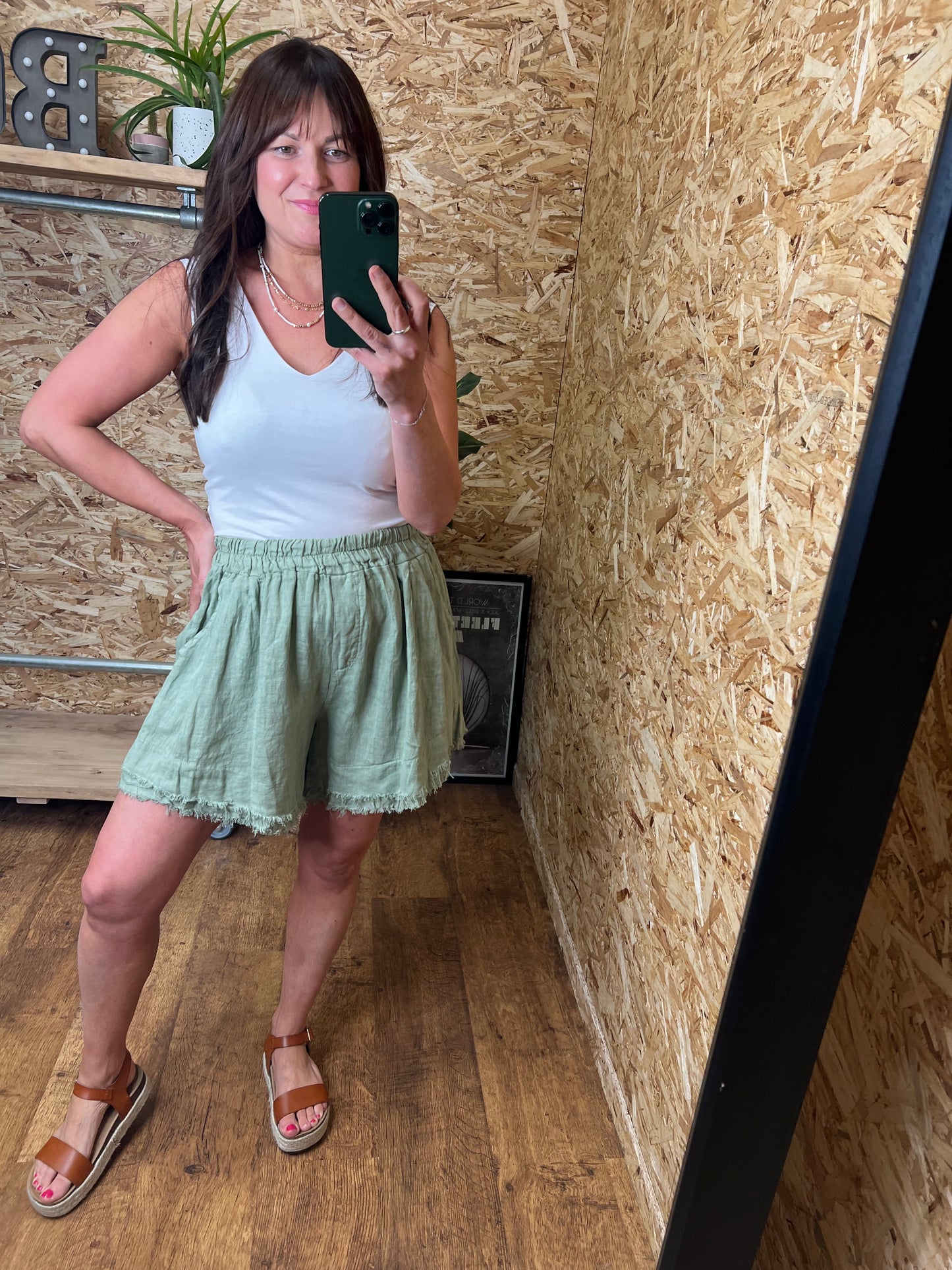Athena Linen Shorts