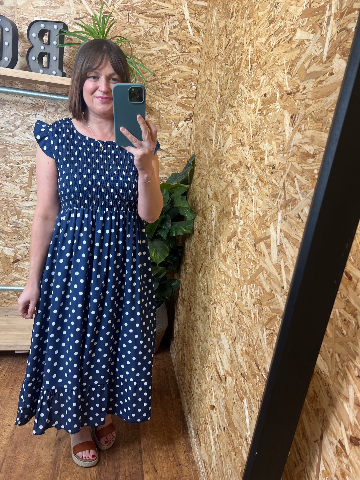 Polka Dot Midi Dress