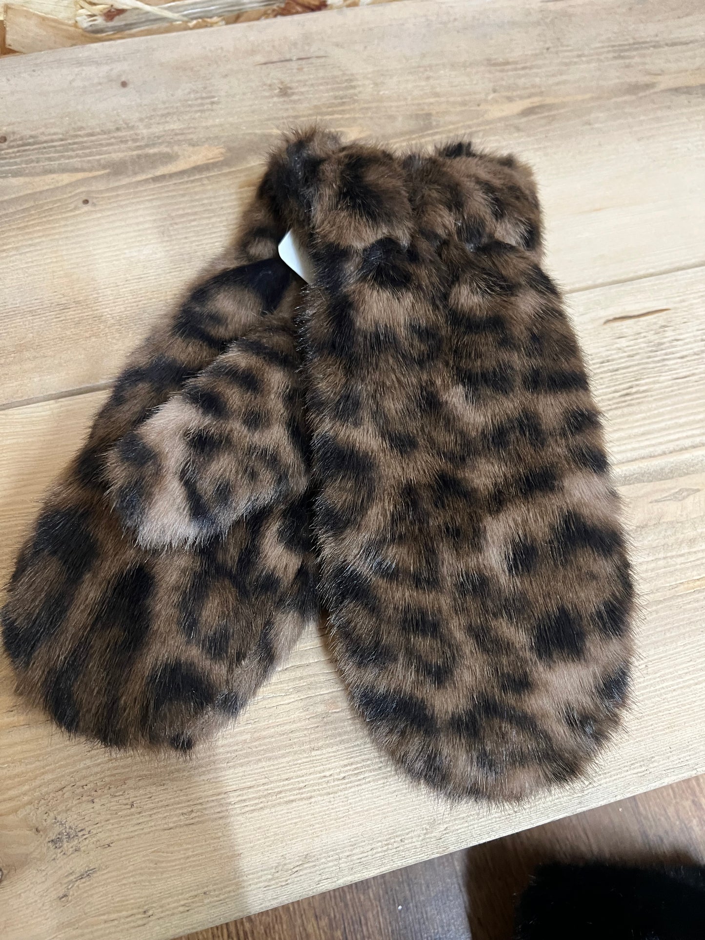 Faux Fur Mitts