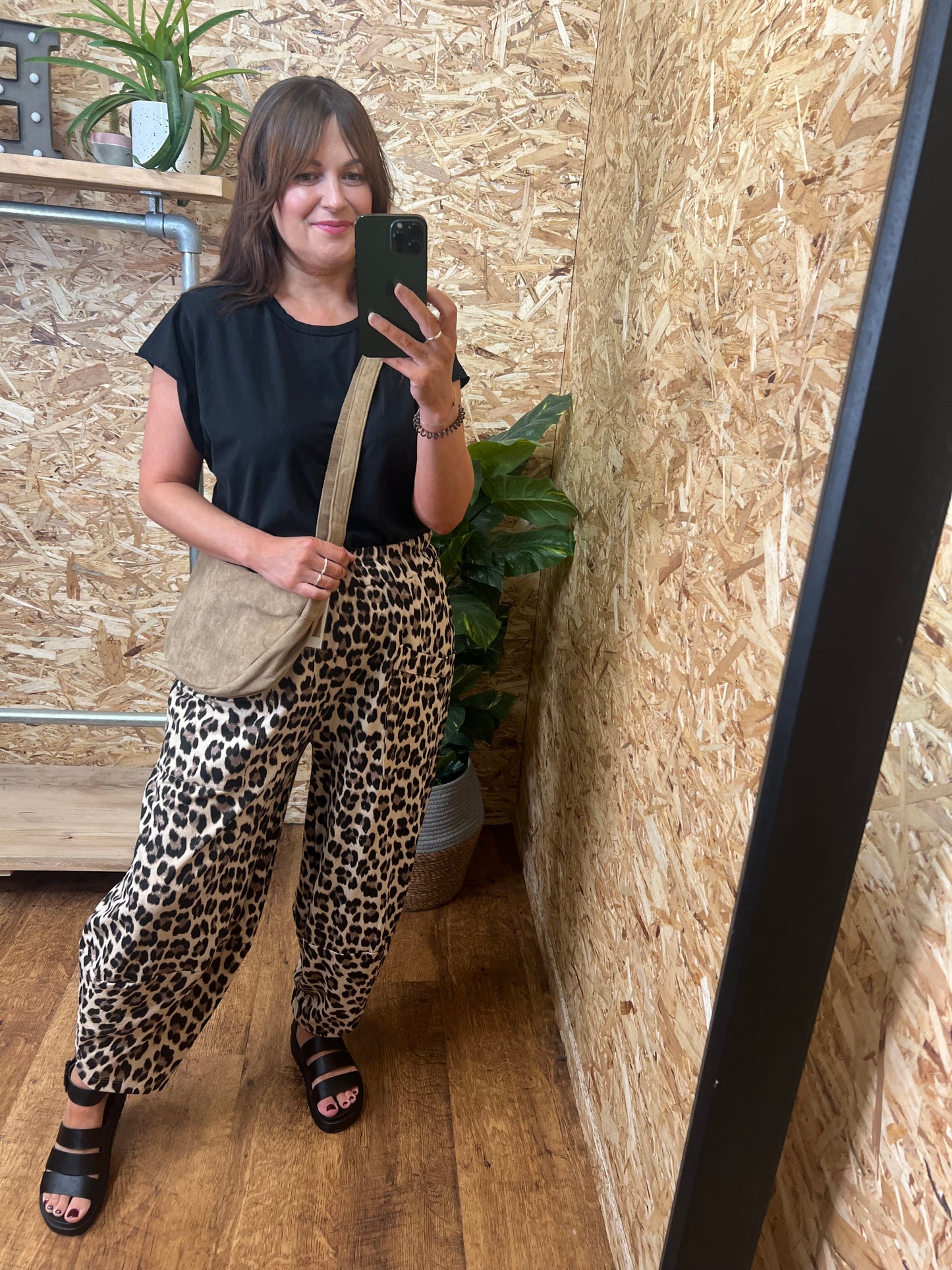 Aubrey Leopard Cocoon Trousers