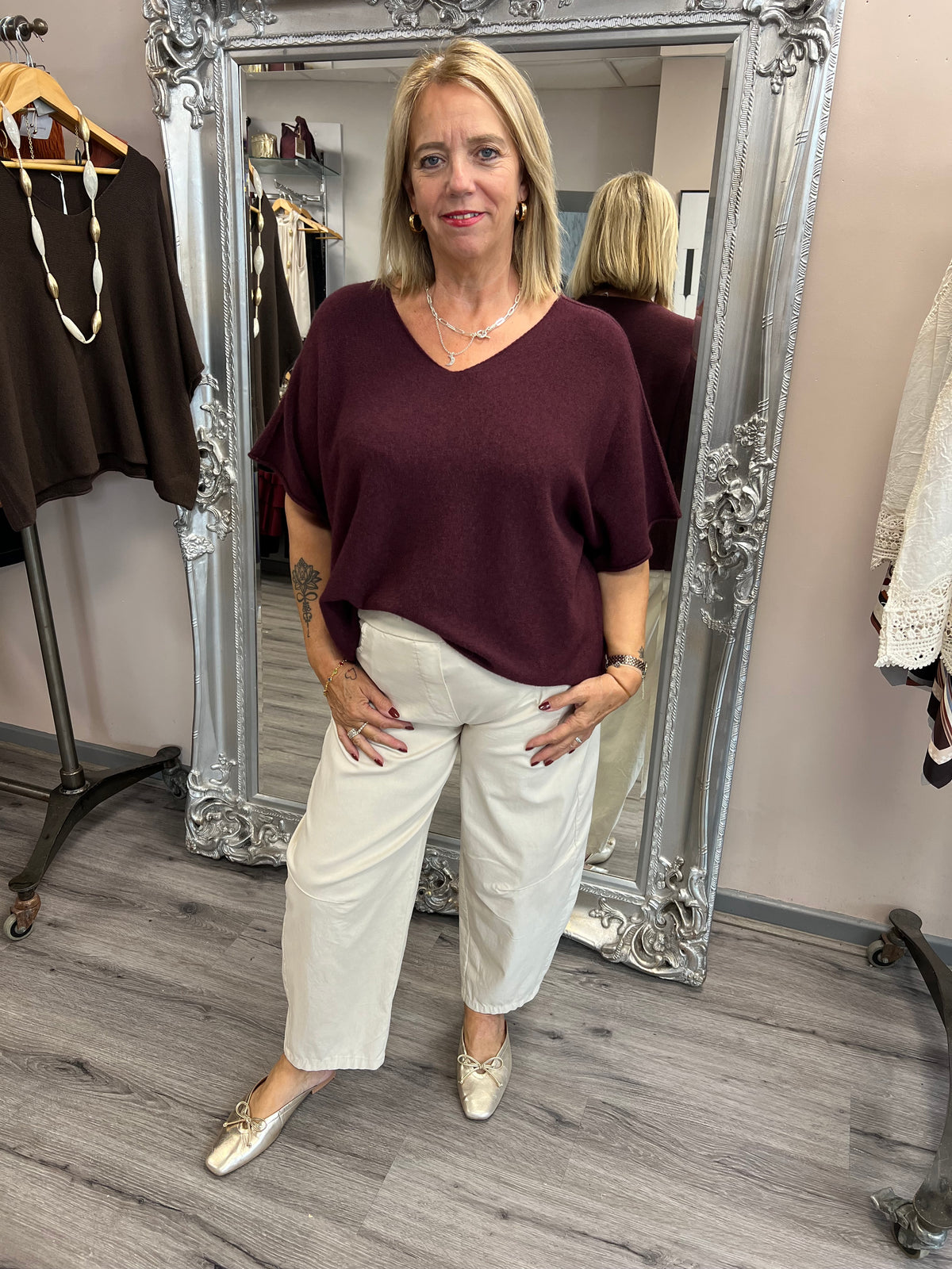 Ella V Neck Knit