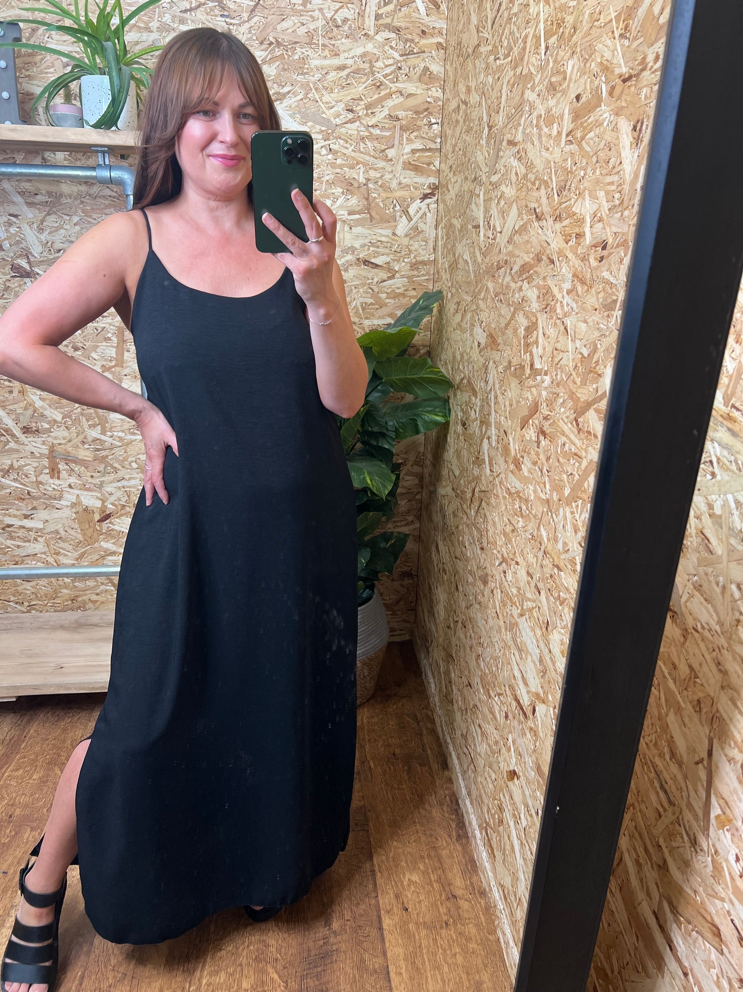 Slide Split Maxi Black