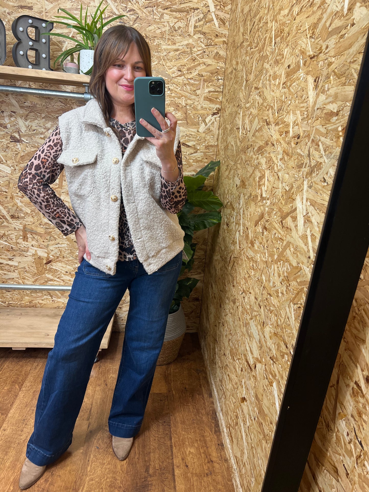 Gold Button Boucle Waistcoat