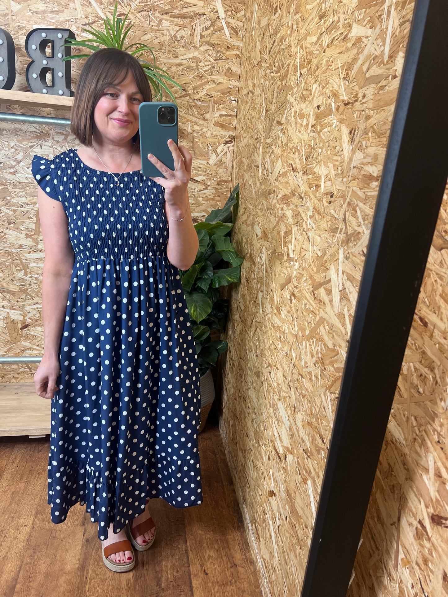 Polka Dot Midi Dress