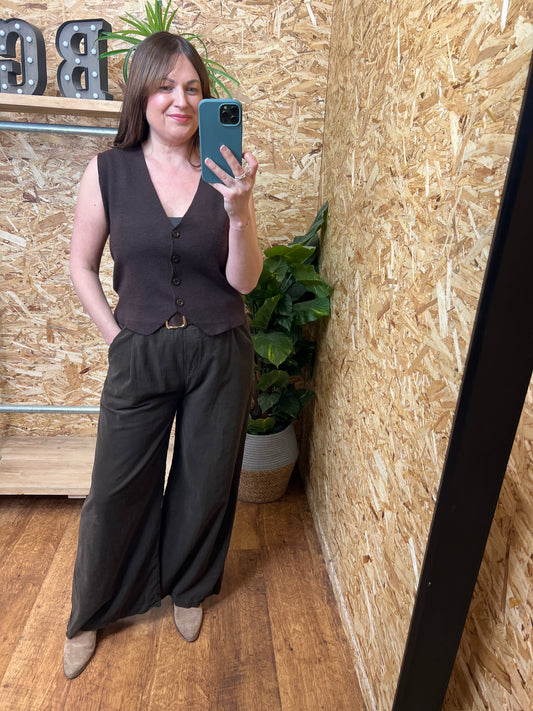 Belted Cord Trousers