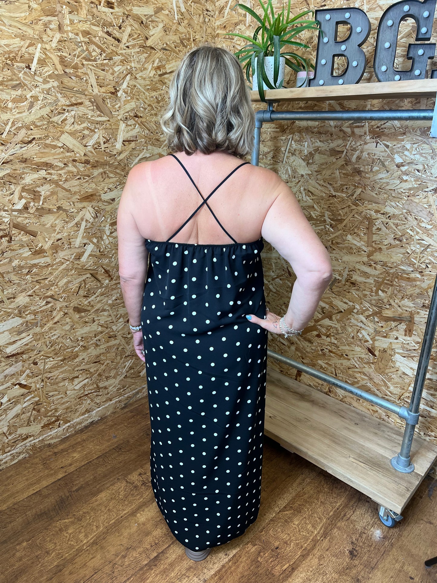 Polka Dot Slip Dress