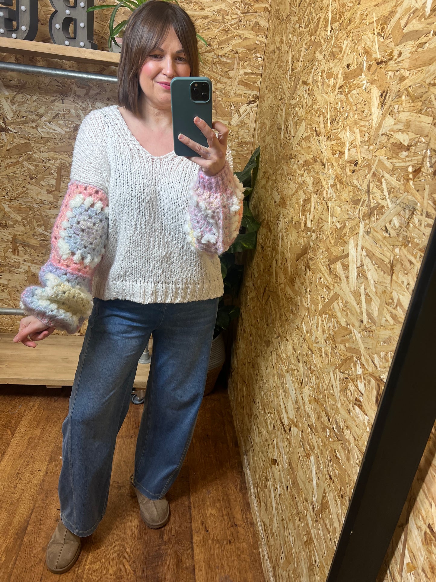 Crochet Sleeve Knit