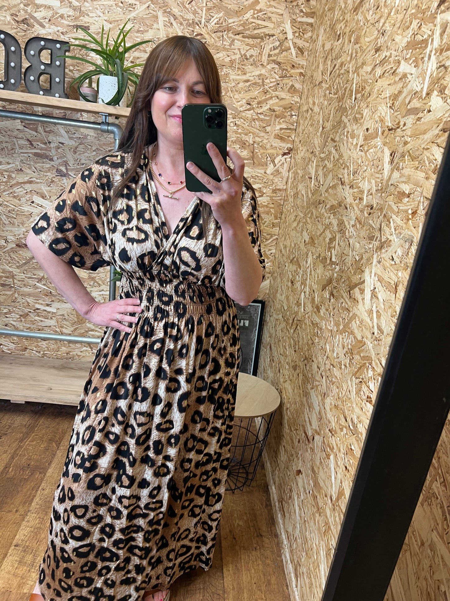 Leopard Gold Detail Maxi