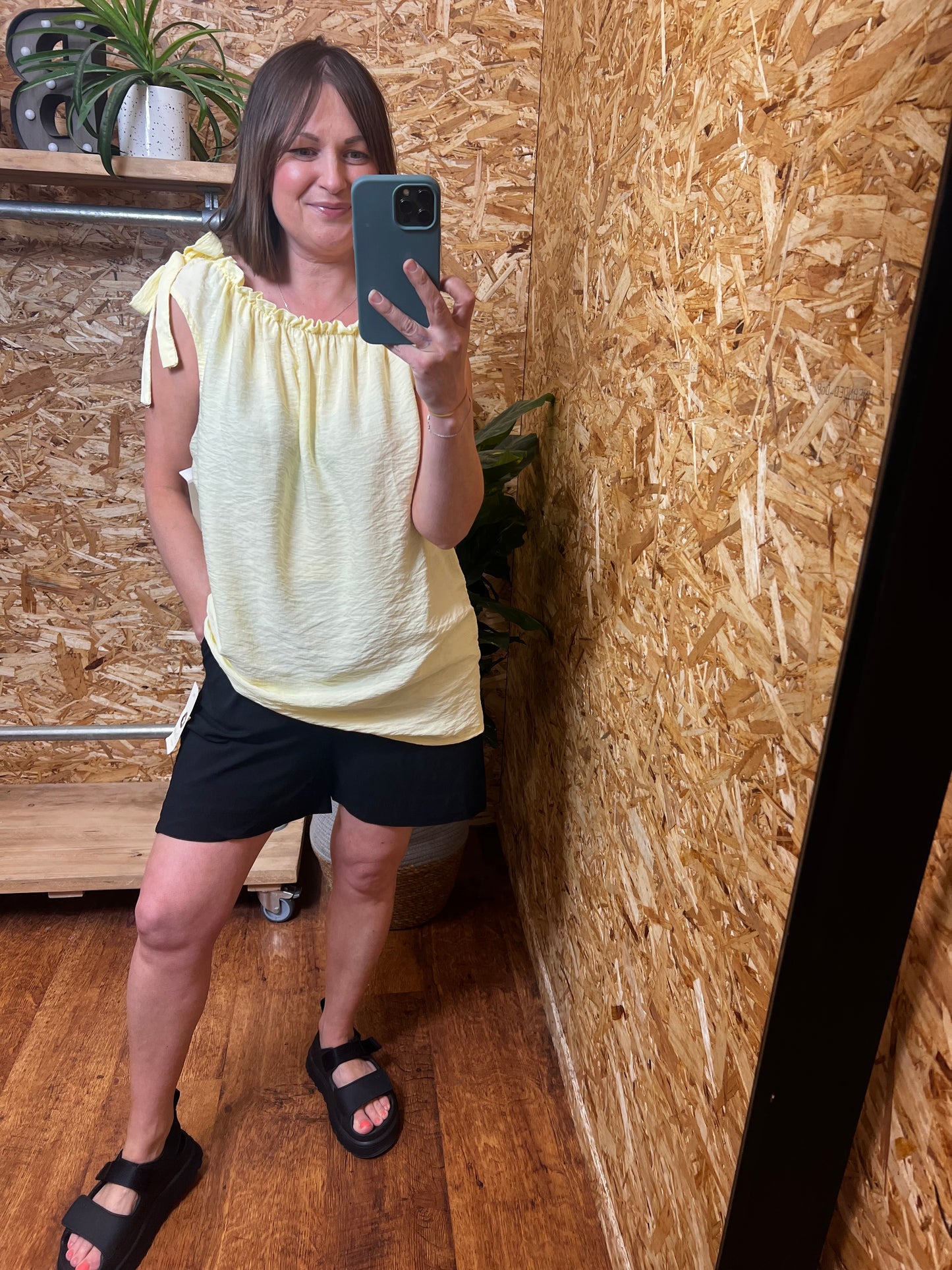 Ruffle Neck Top