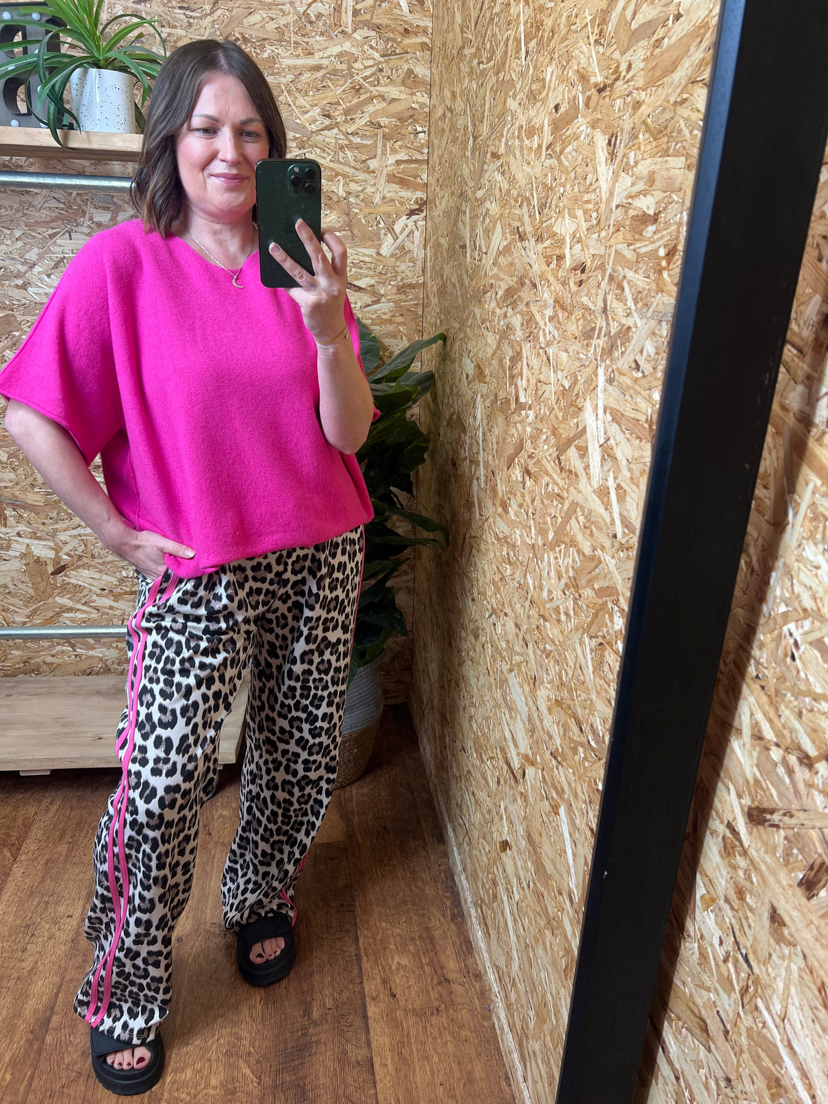 Stripe Leopard Joggers