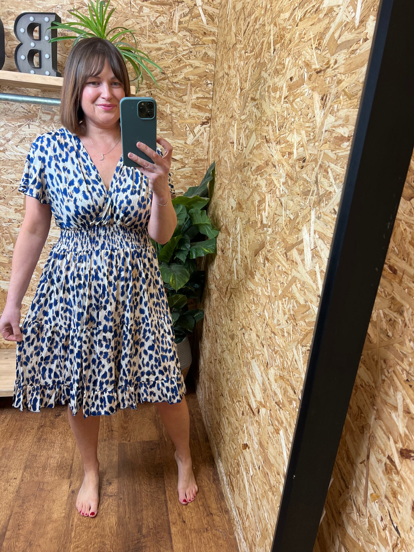 Slinky Animal Print Dress