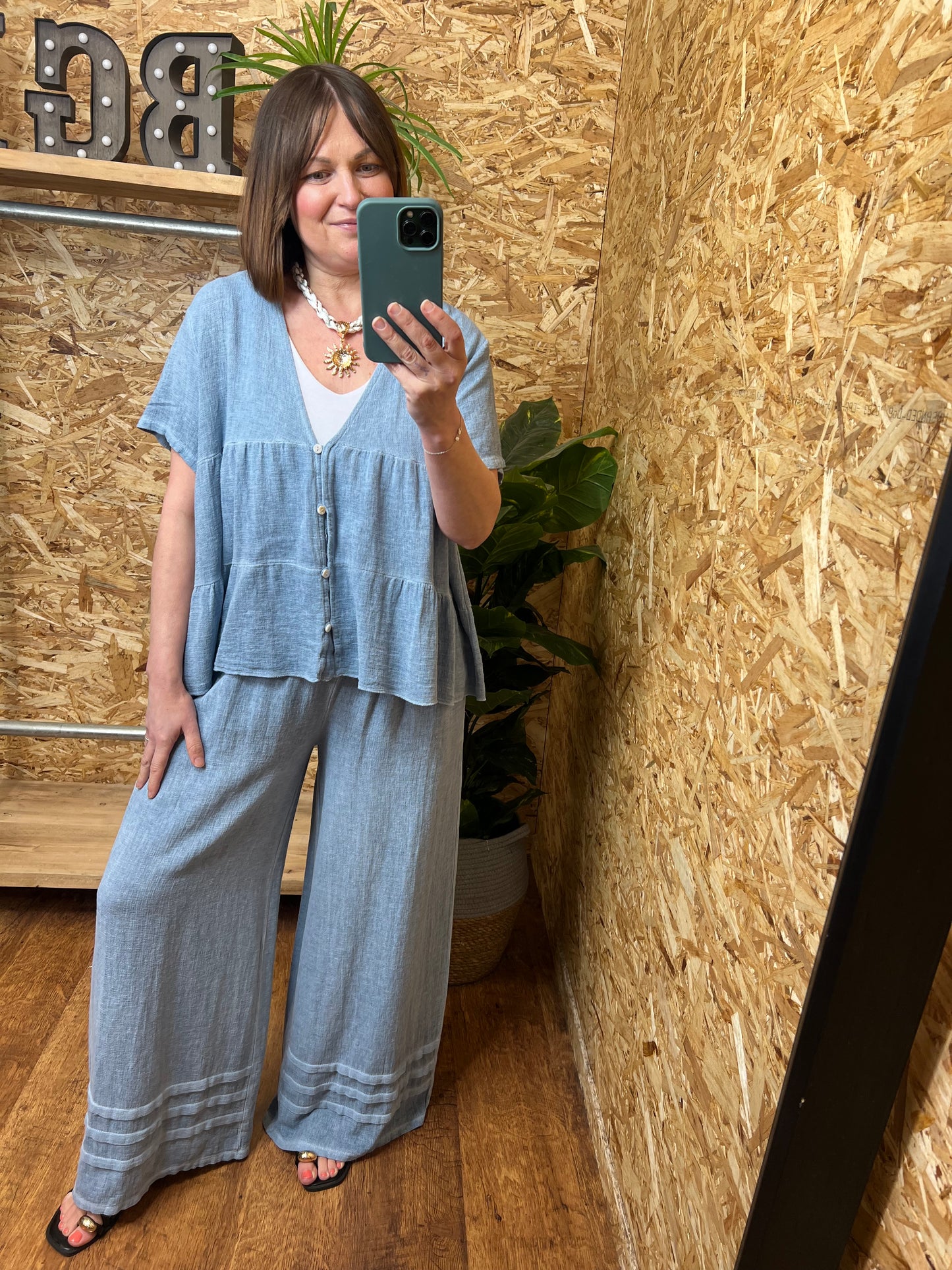 Nola Button Smock Top