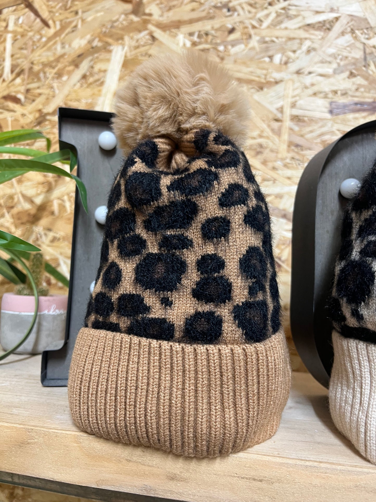 Leopard Bobble Hat