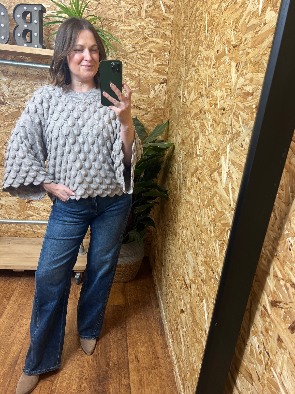 Teardrop Knit Mocha