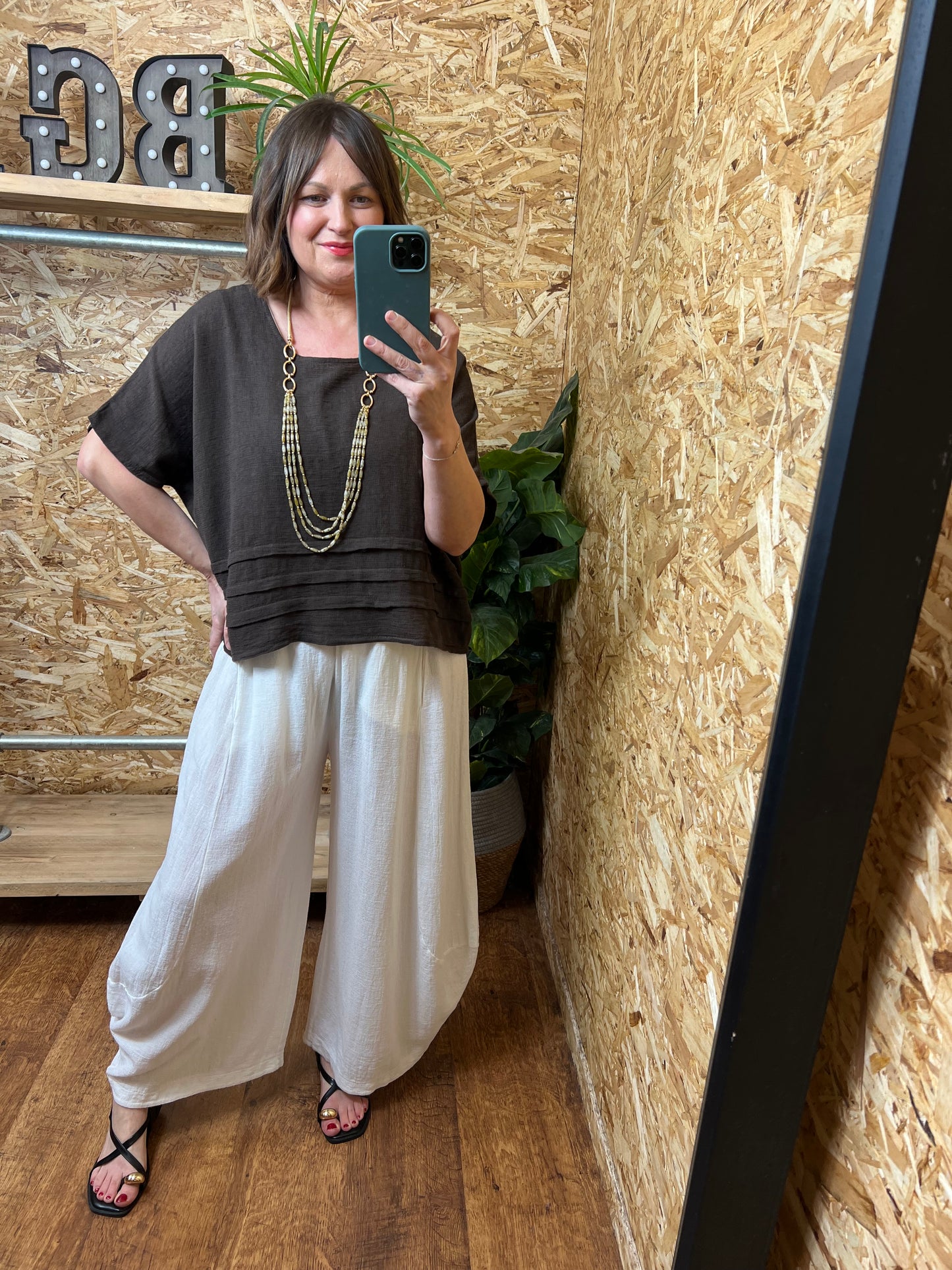 Nola Pleat Detail Top