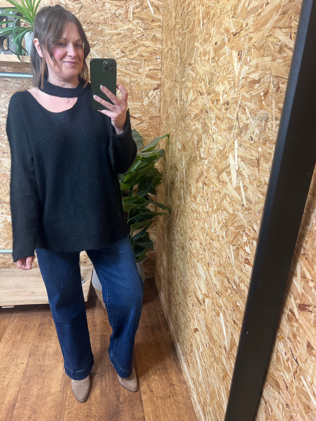Slash Neck Knit