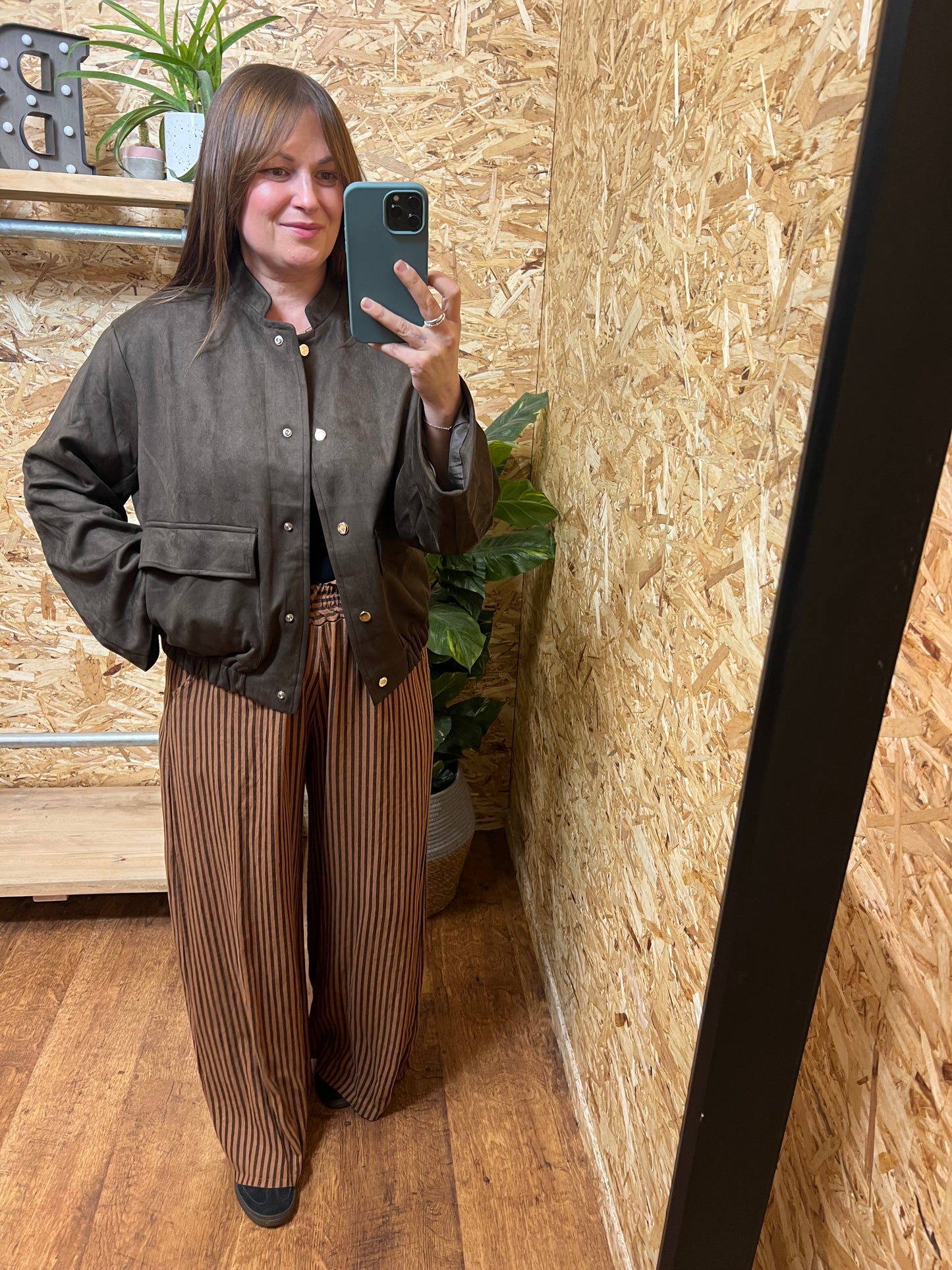 Suedette Bomber Jacket