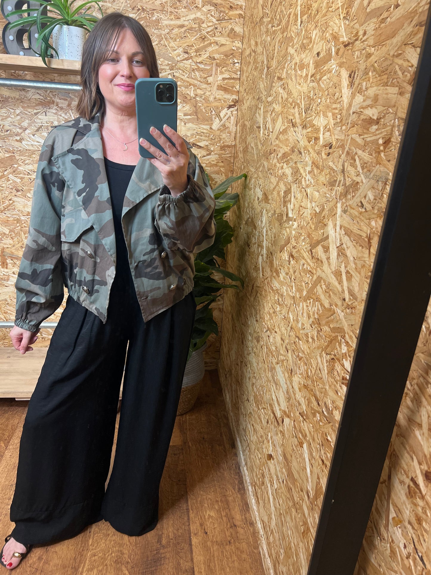 Camo Military Style Bomber