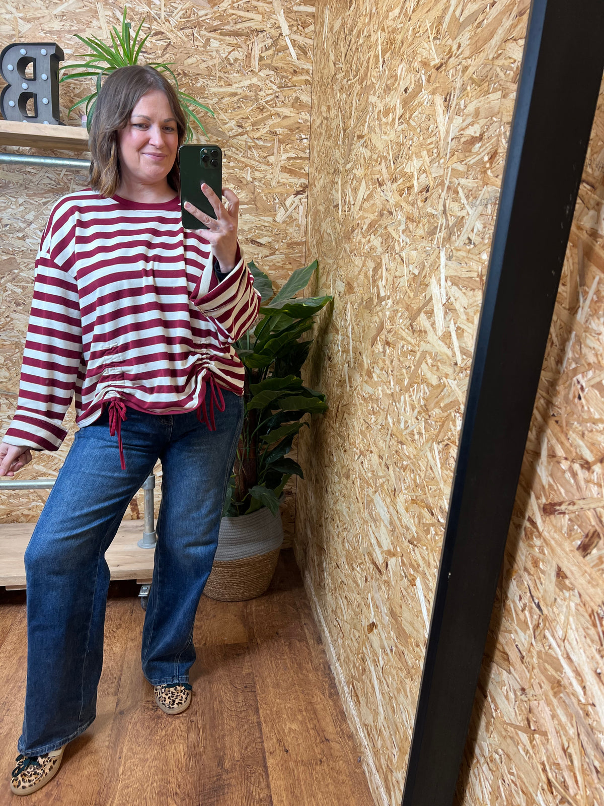 Ruched Front Sweatshirt