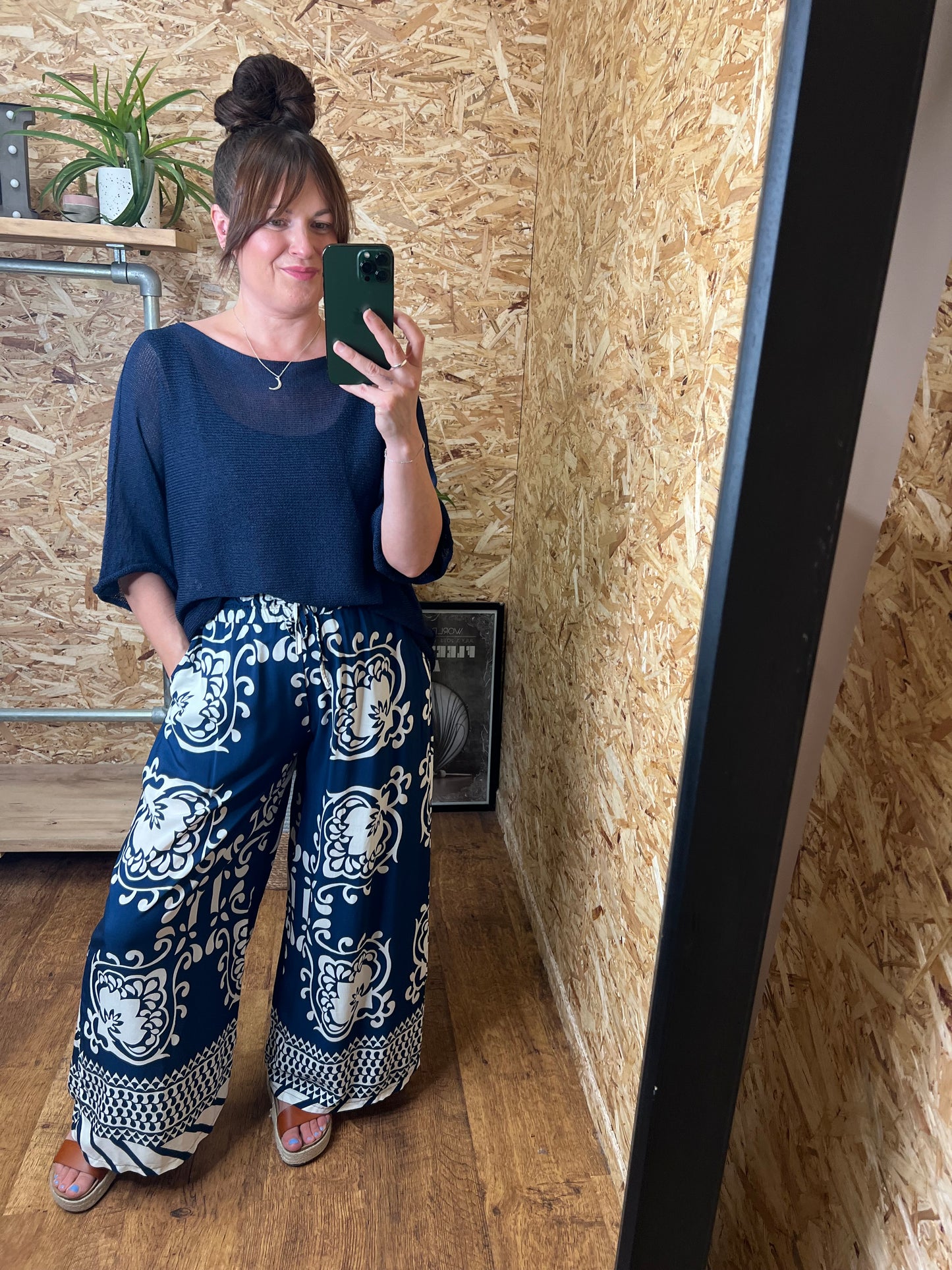 Tile Print Trousers