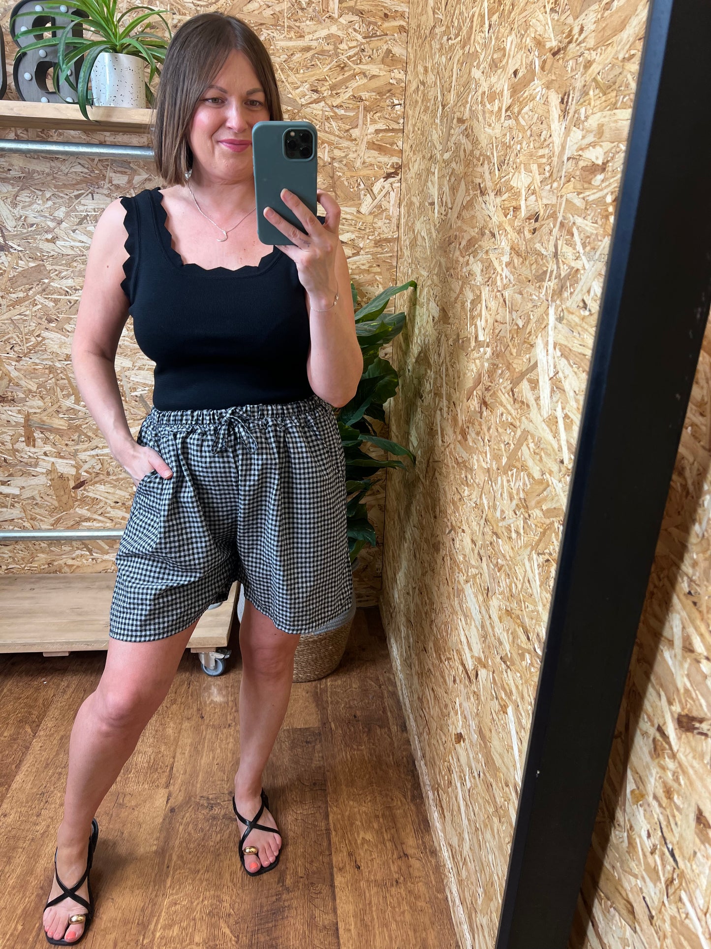 Gingham Shorts
