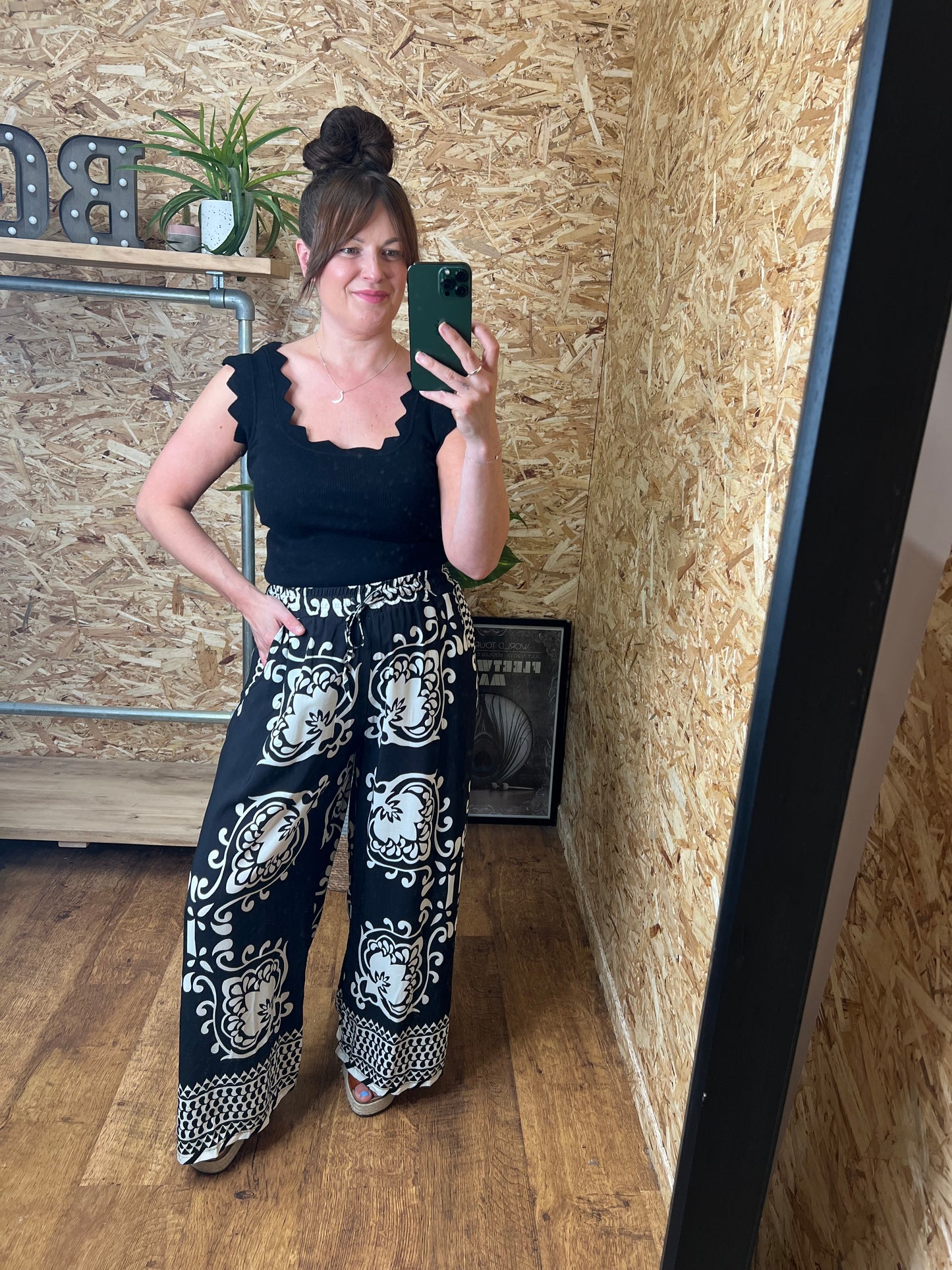 Tile Print Trousers