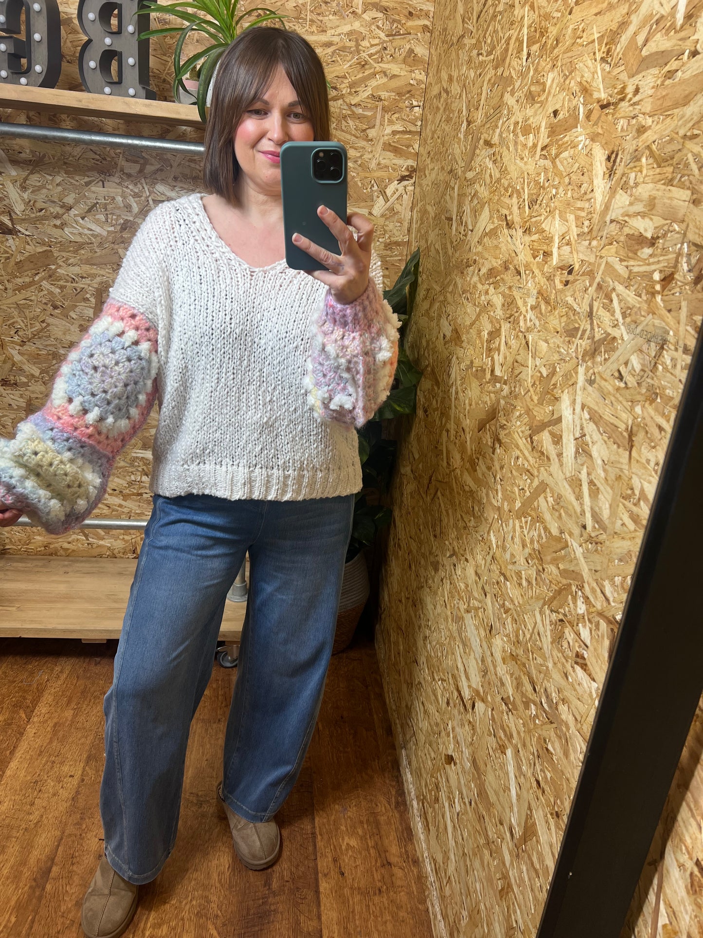 Crochet Sleeve Knit