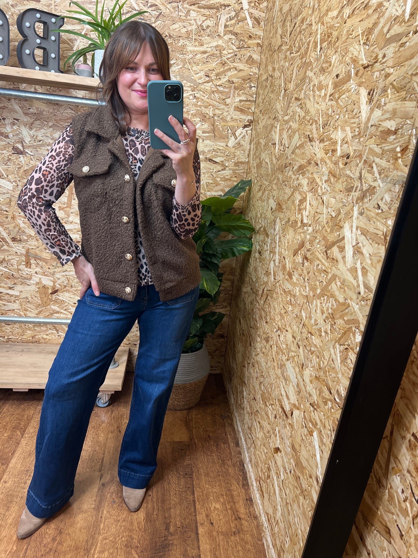 Gold Button Boucle Waistcoat