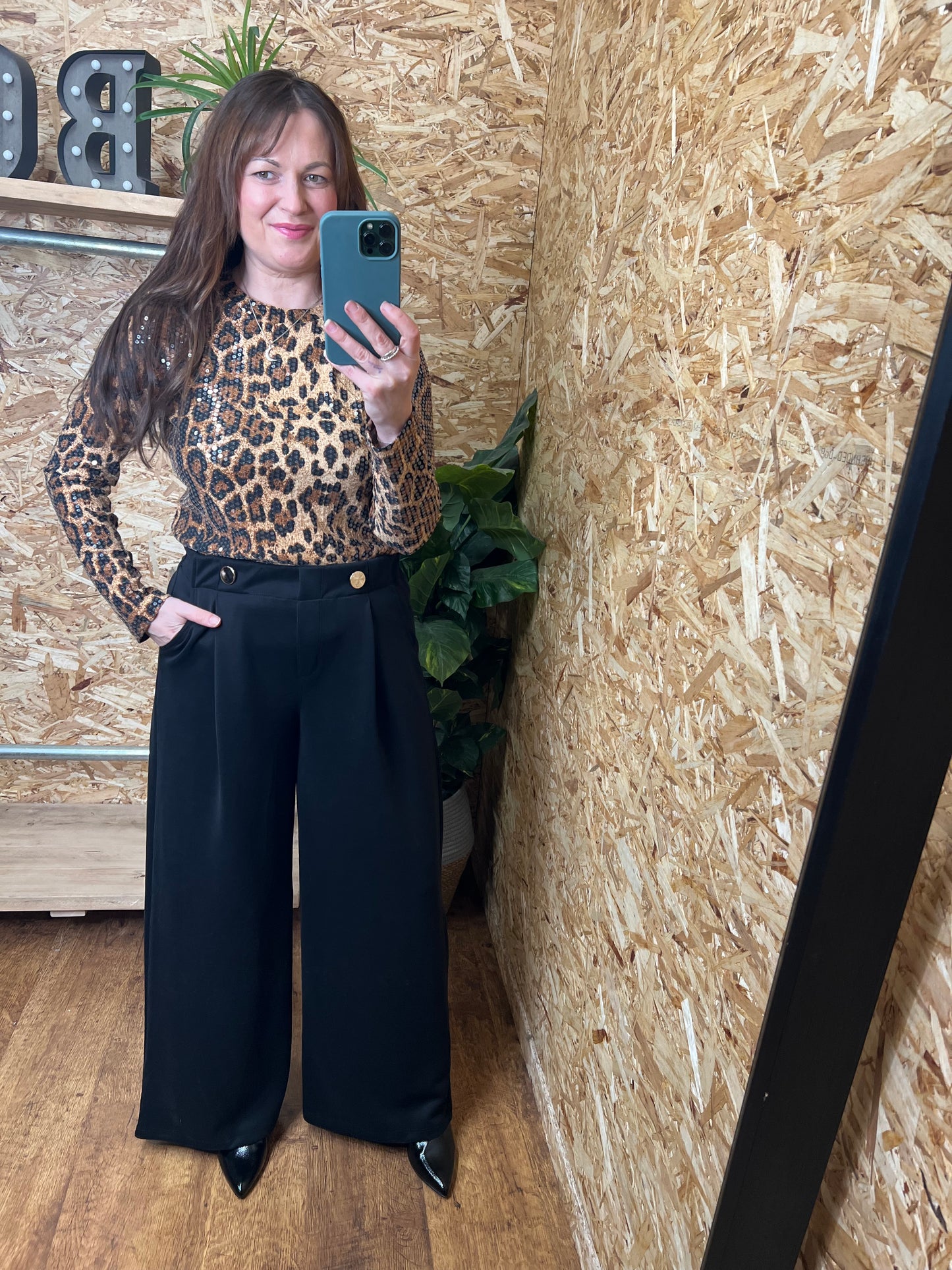 Gold Button Trousers