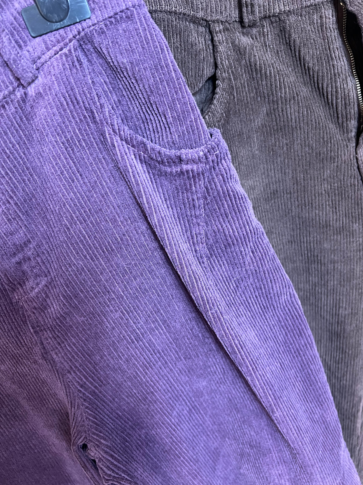 Cord Barrel Leg Trousers