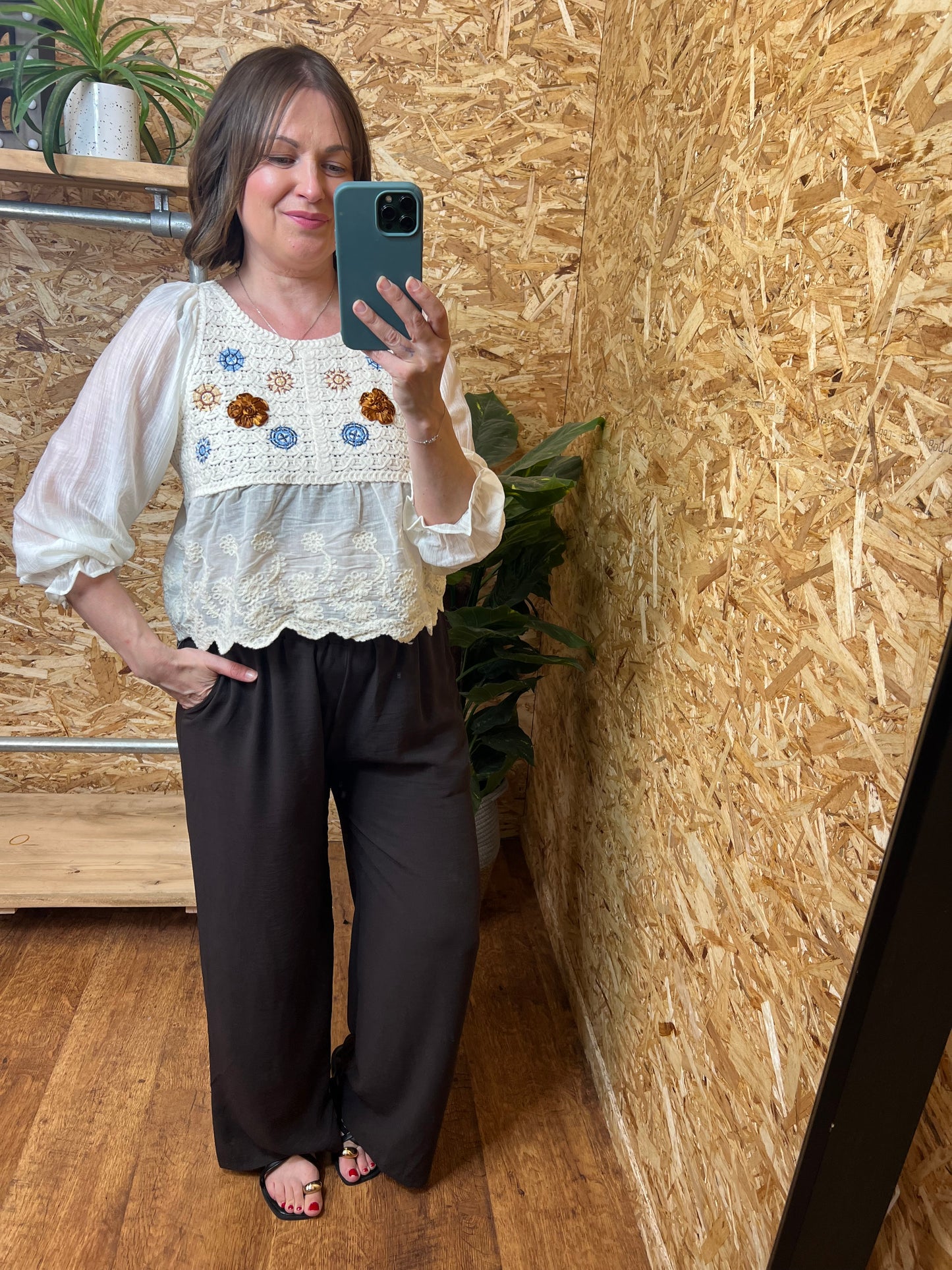 Crochet Smock Top