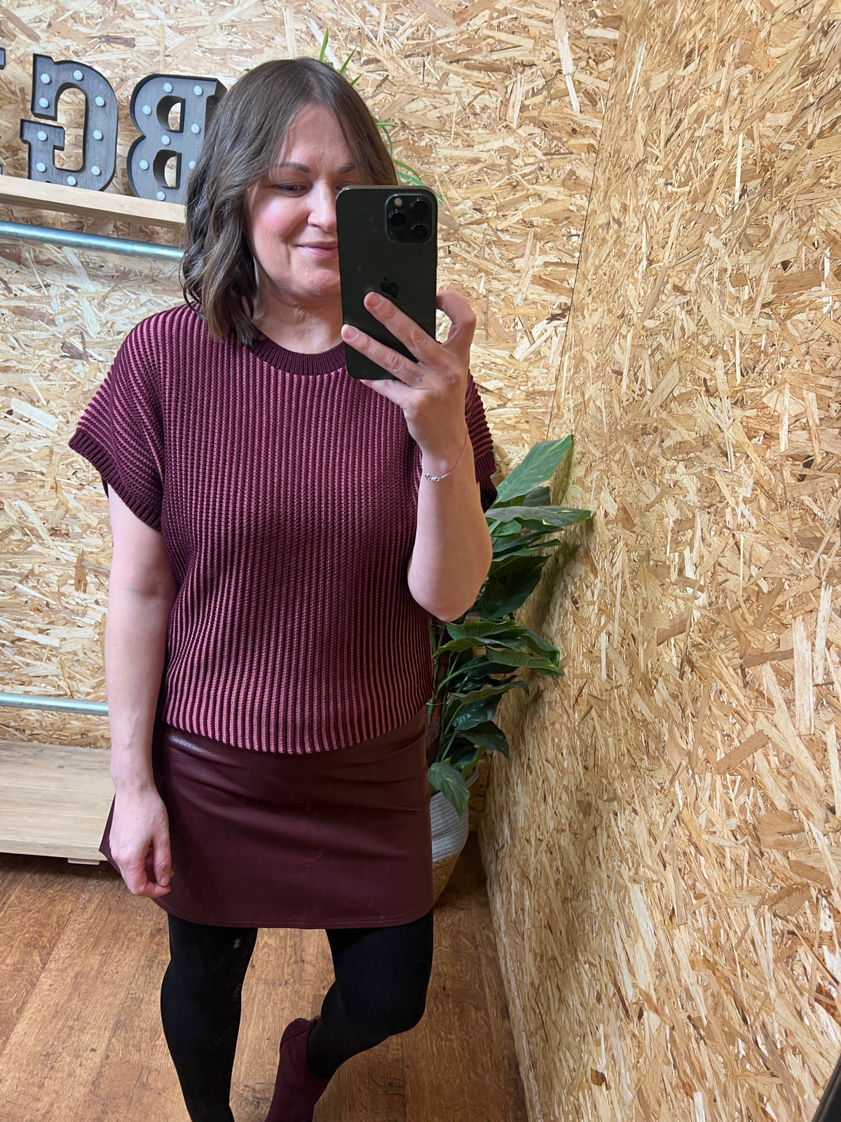 PU Mini Skirt