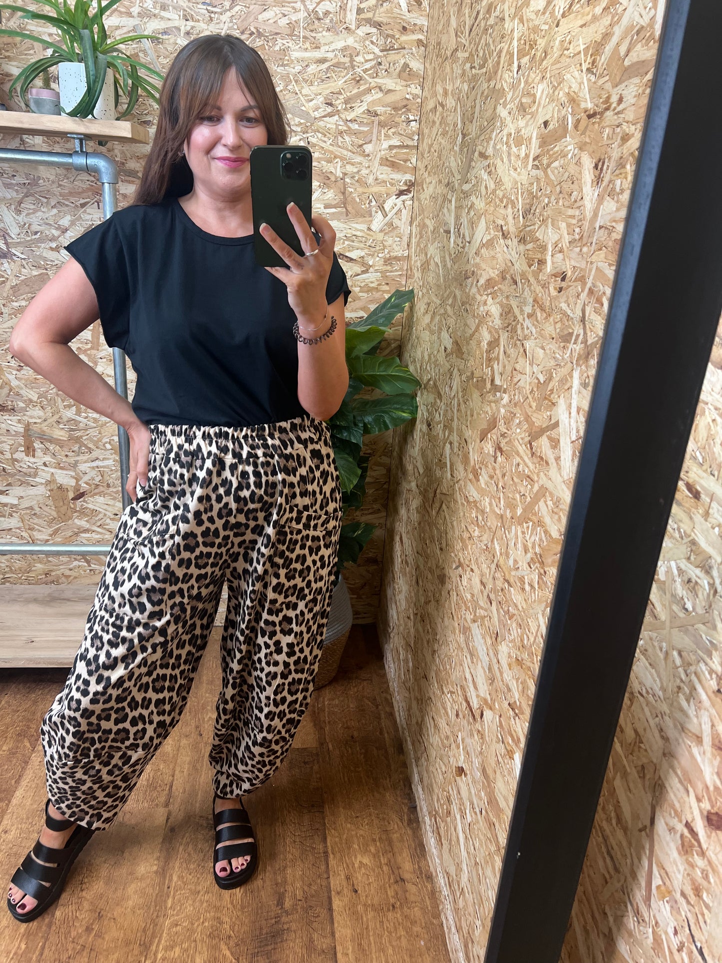 Aubrey Leopard Cocoon Trousers
