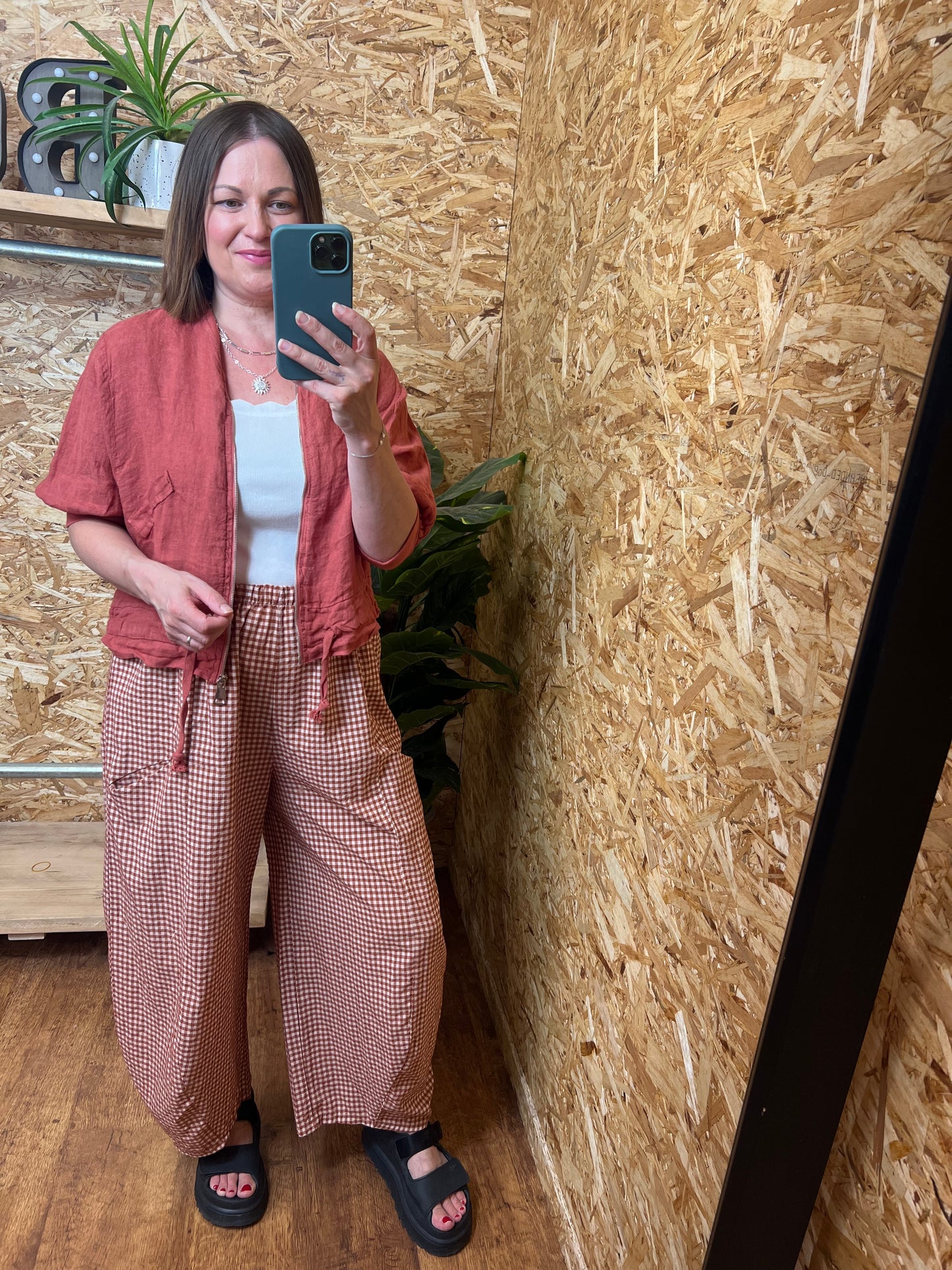 Linen Bomber Jacket