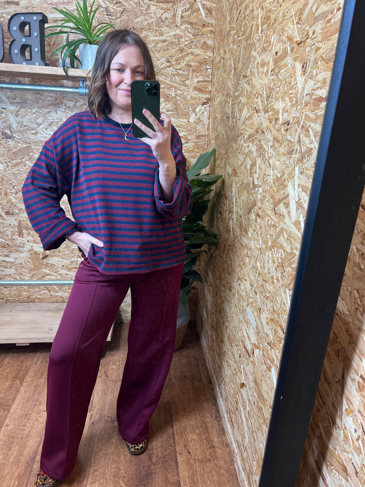 Basic Stripe Sweatshirt