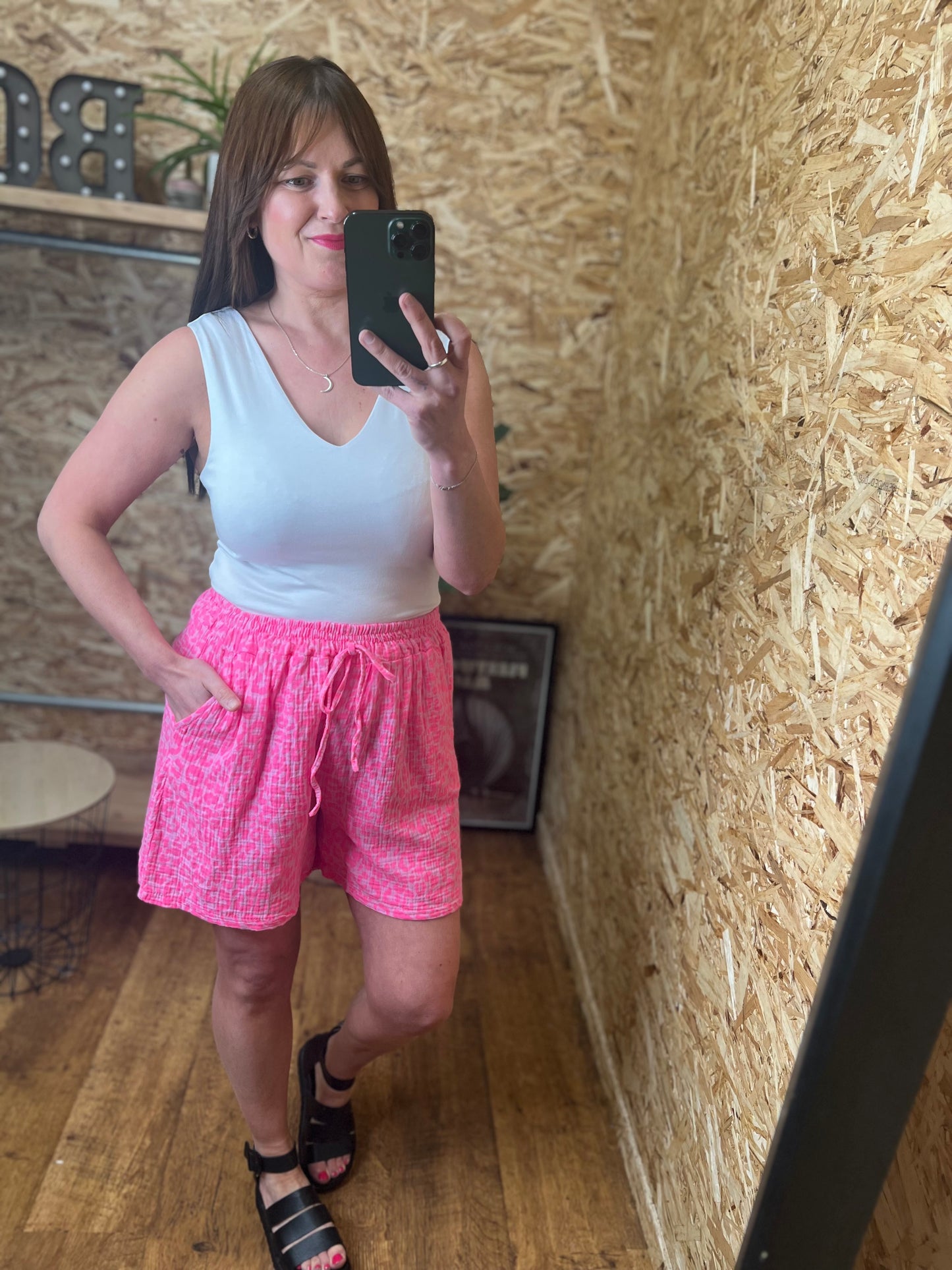 Neon Leopard Shorts