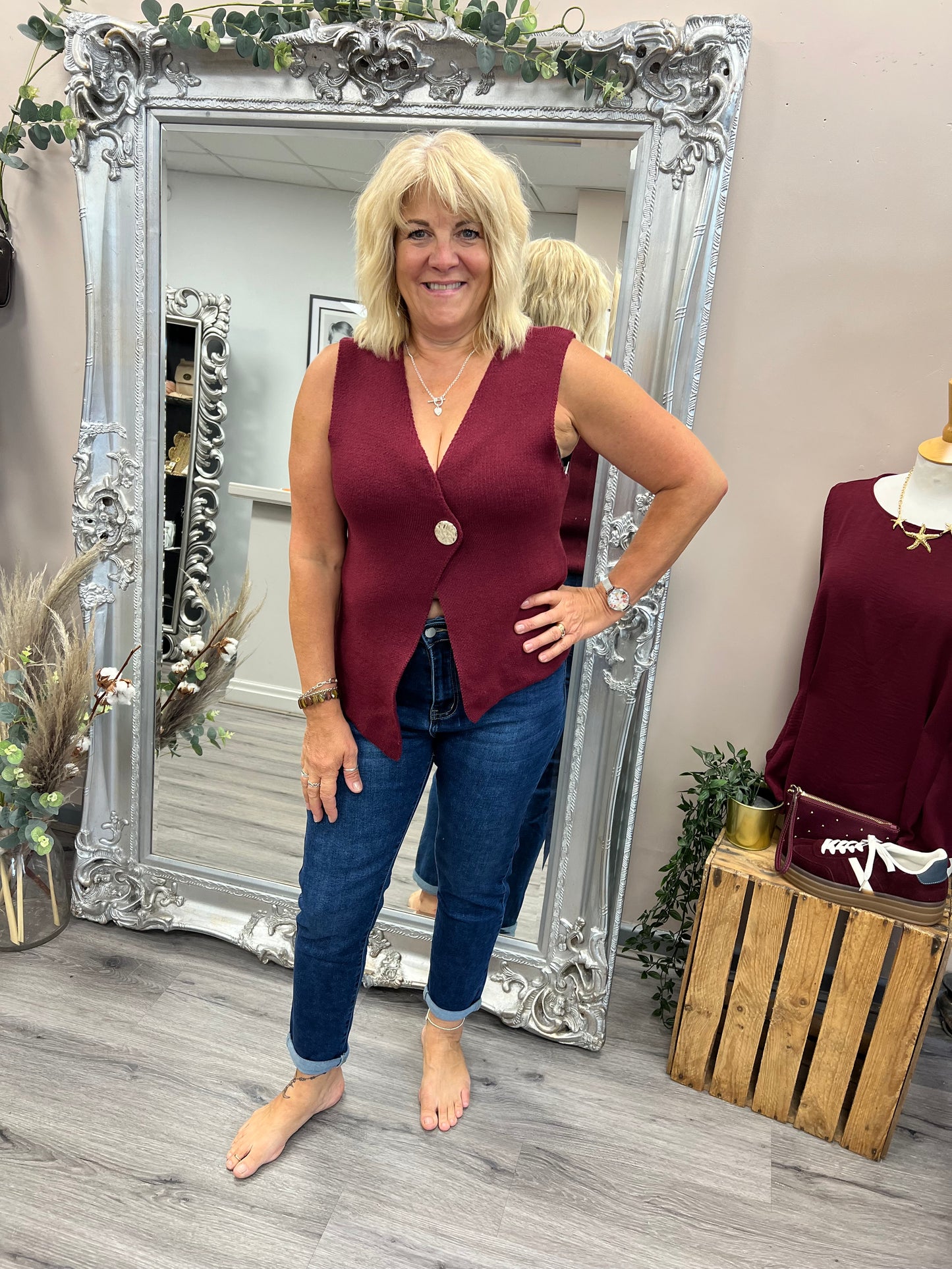 Gold Button Waistcoat