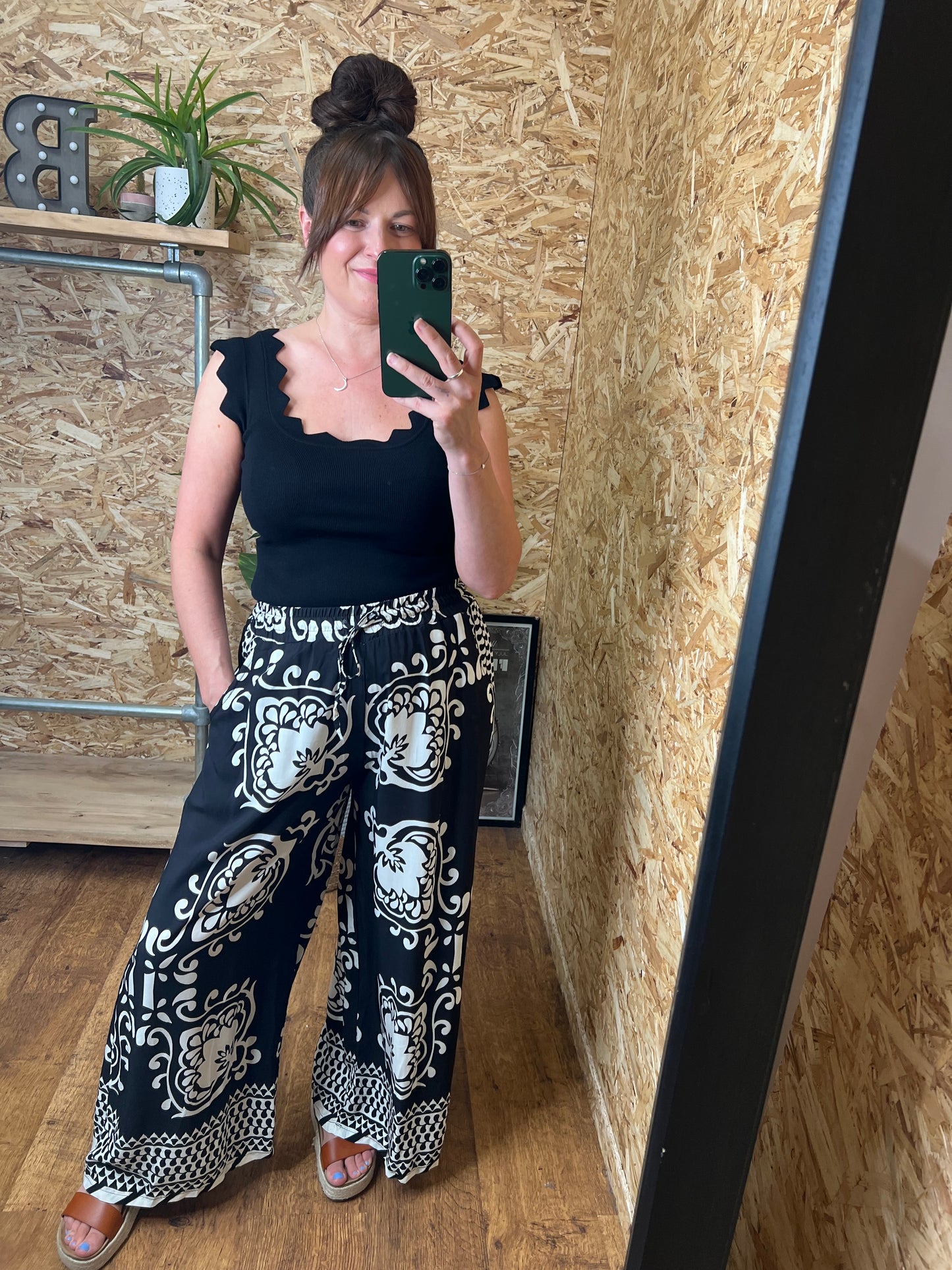 Tile Print Trousers