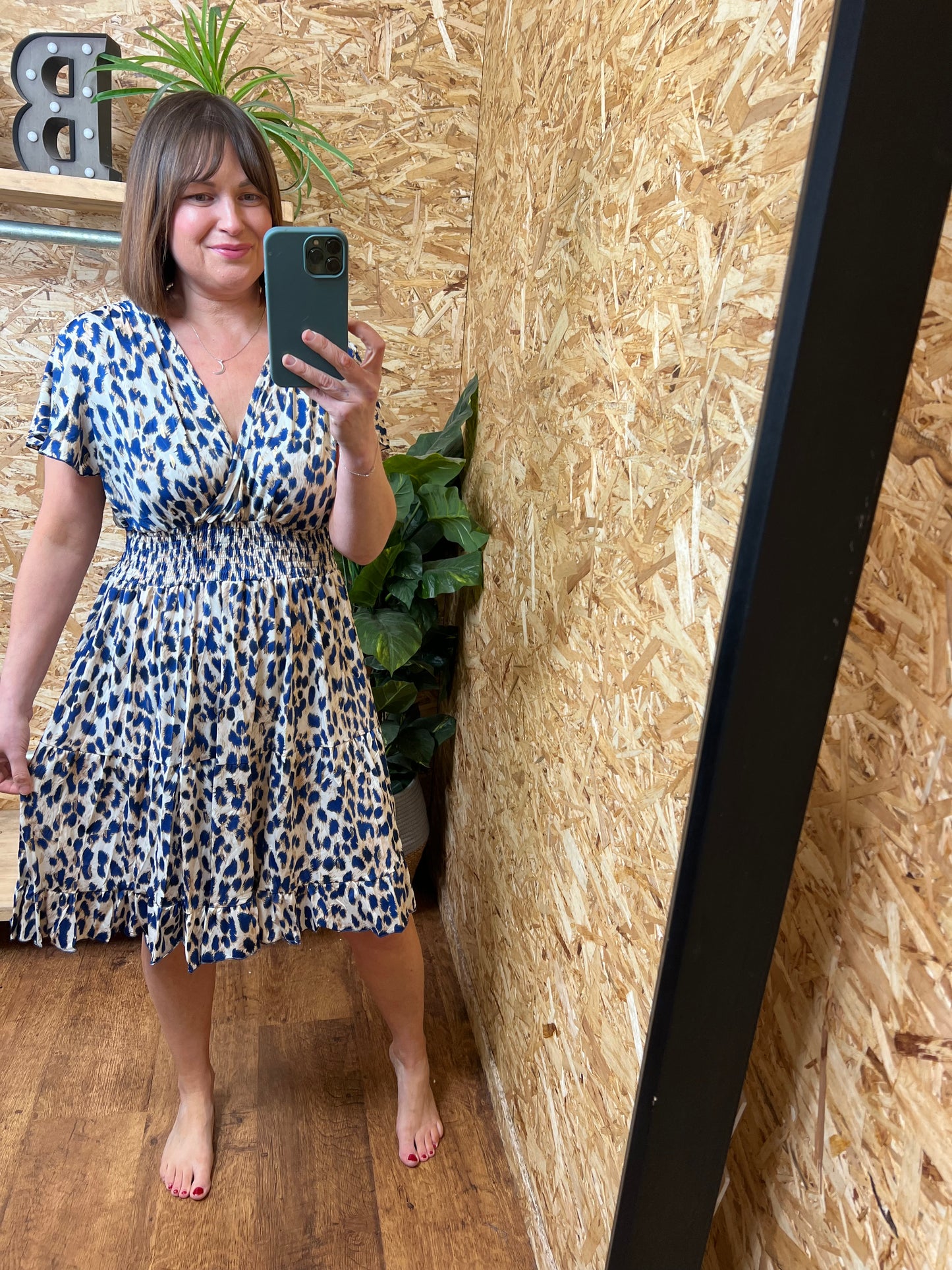 Slinky Animal Print Dress