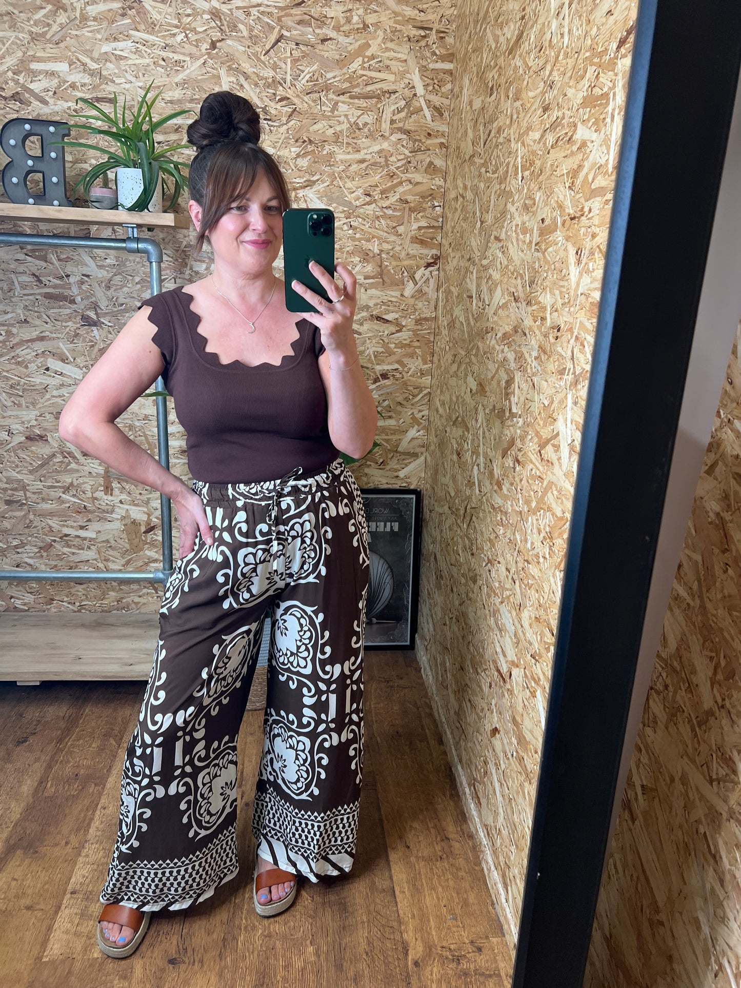Tile Print Trousers